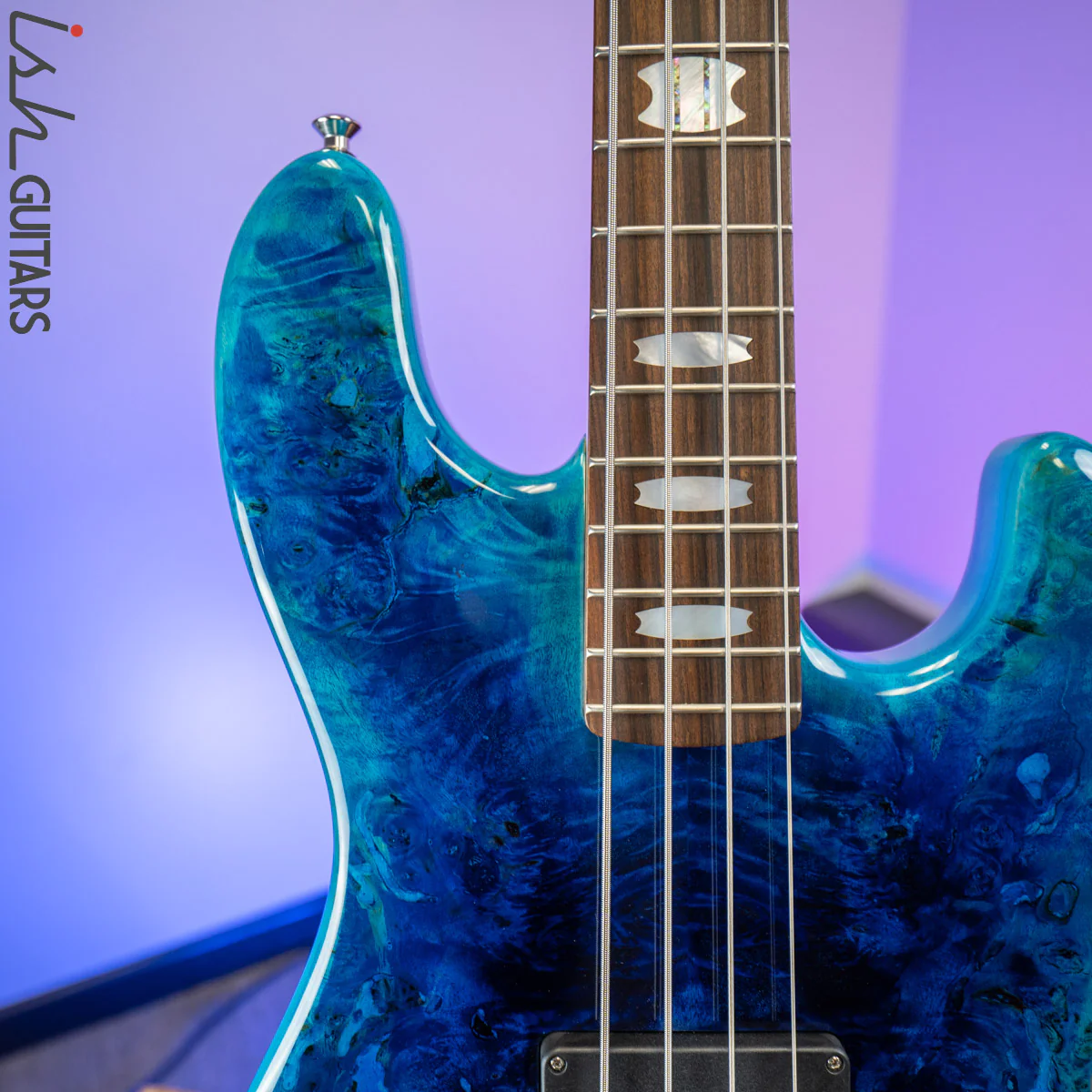2020 Spector Coda P 4 String Bass Guitar Sims Super Quad Tsunami Blue - Image 3