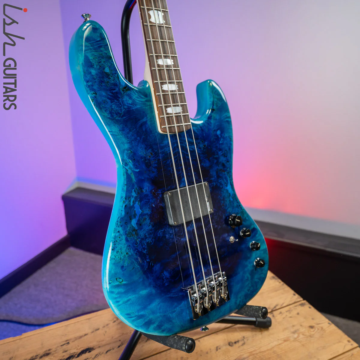 2020 Spector Coda P 4 String Bass Guitar Sims Super Quad Tsunami Blue - Image 5