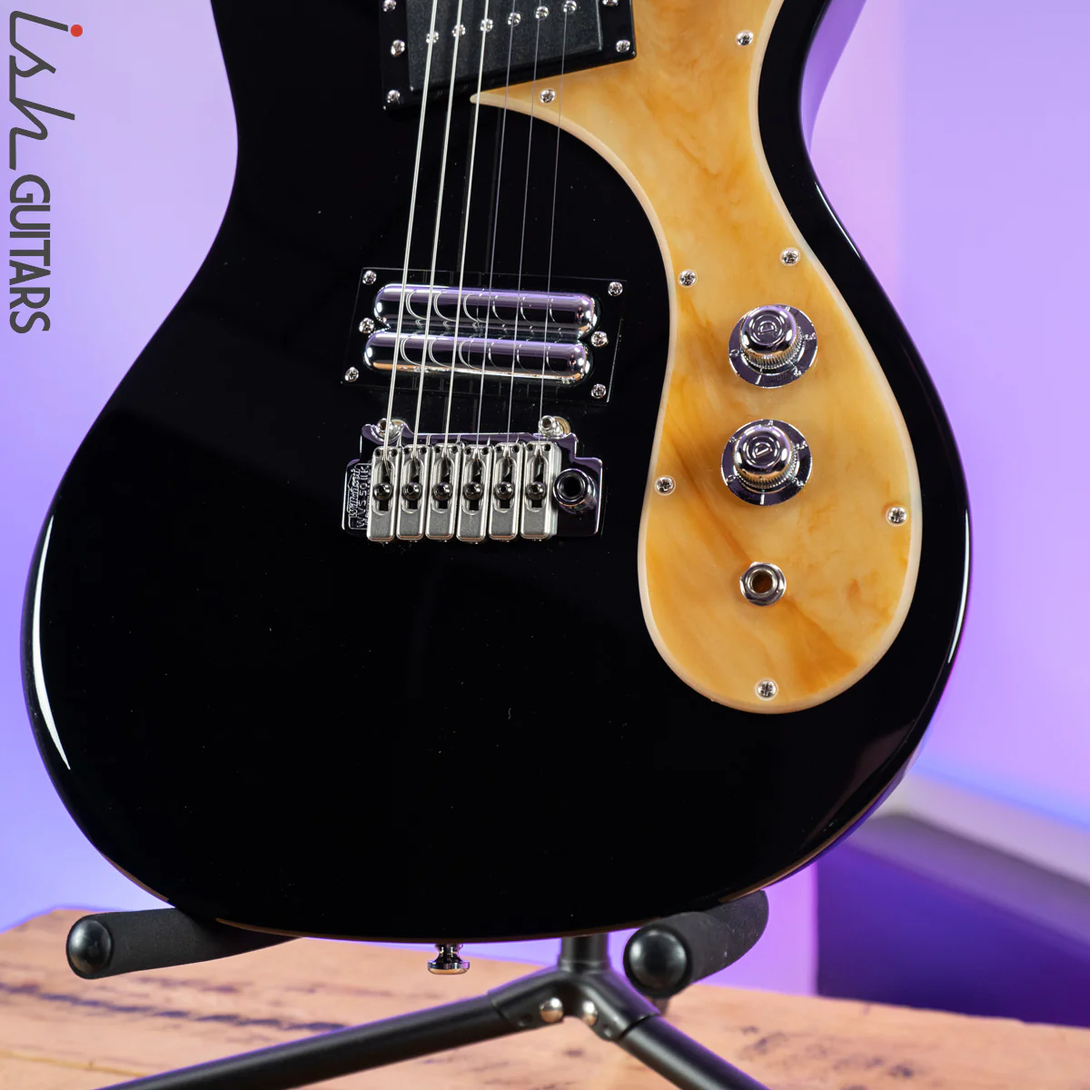 Danelectro 64XT Black w/ Marble Pickguard Prototype - Image 4