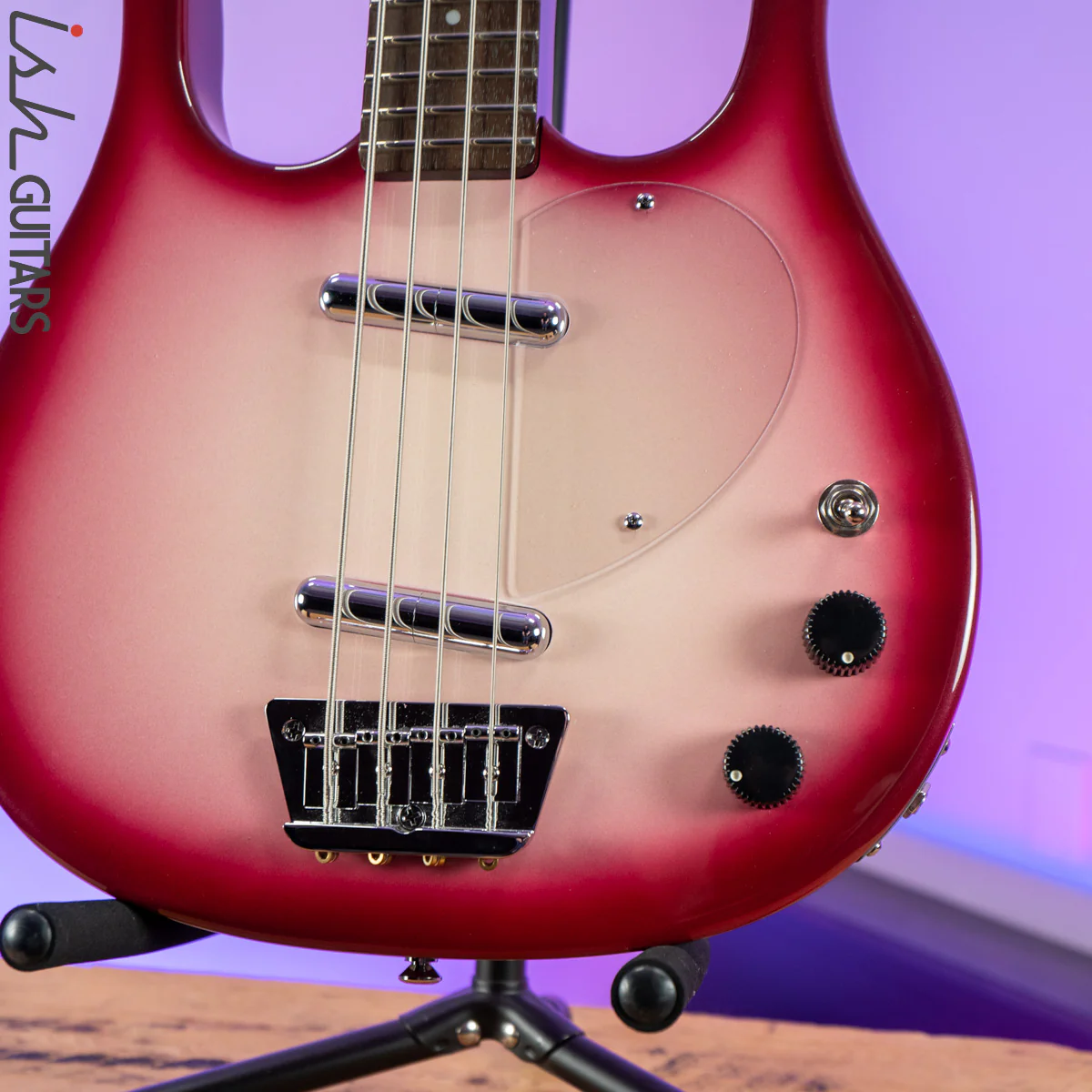 Danelectro Longhorn Bass Violet Burst Prototype - Image 4