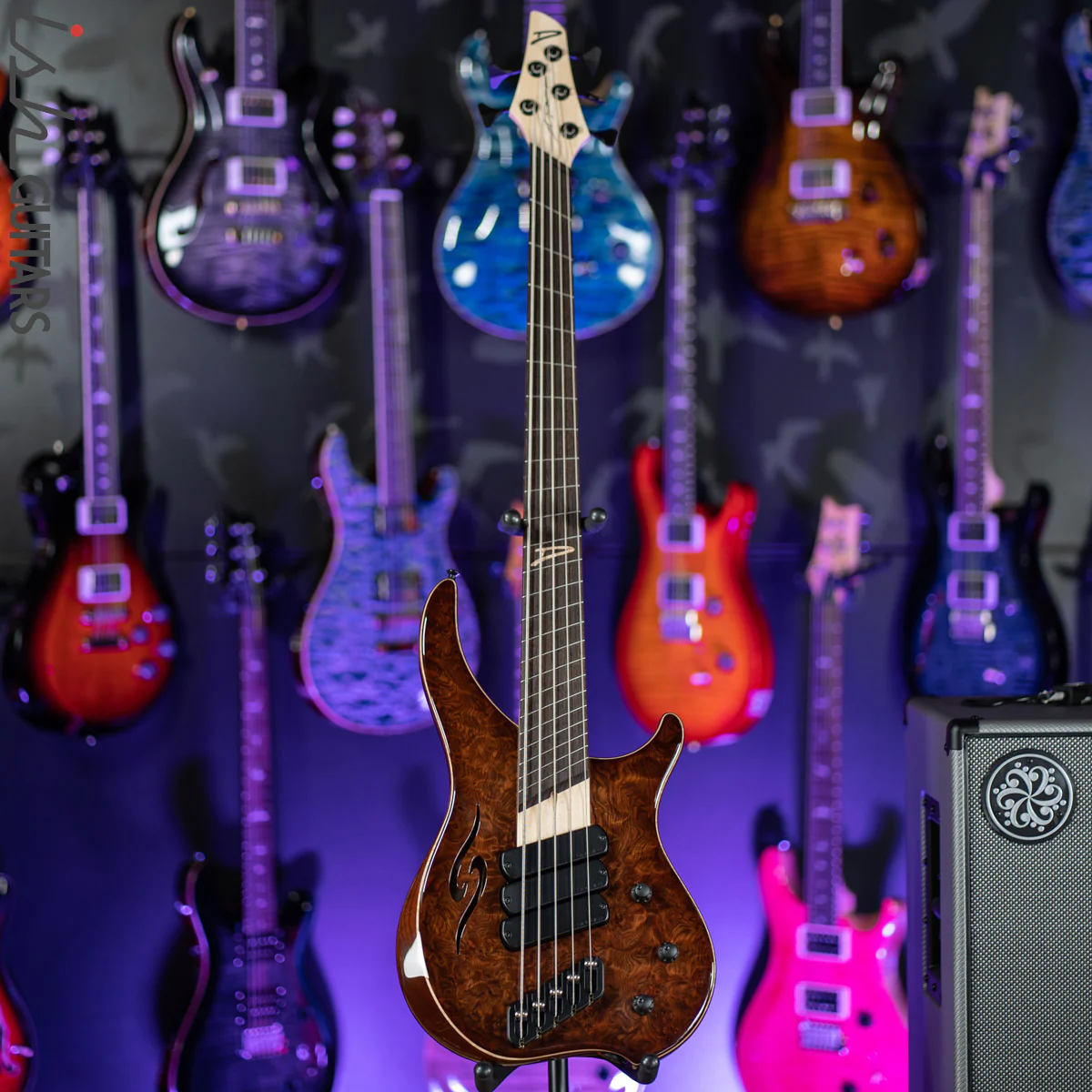Dingwall Afterburner II 5-String Redwood Natural to Antique Burst - Image 2