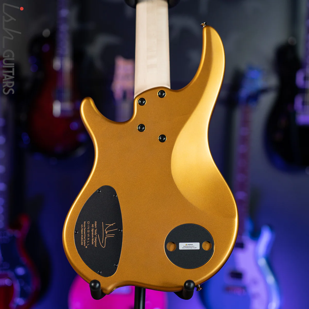 2021 Dingwall NG-3 5-String Bass Metallic Gold Matte B-Stock - Image 7