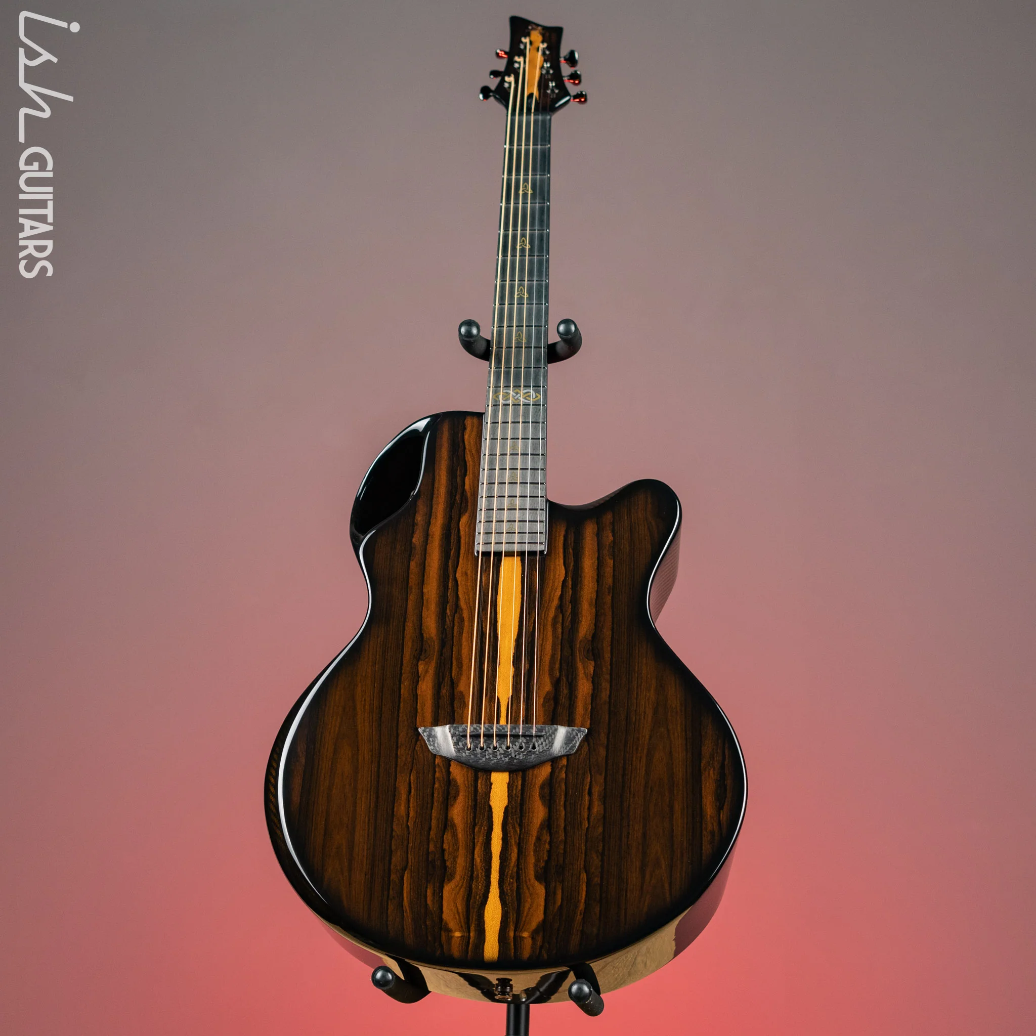 2021 Emerald X30 Jumbo Carbon Fiber Acoustic-Electric Guitar Ziricote Top - Image 2