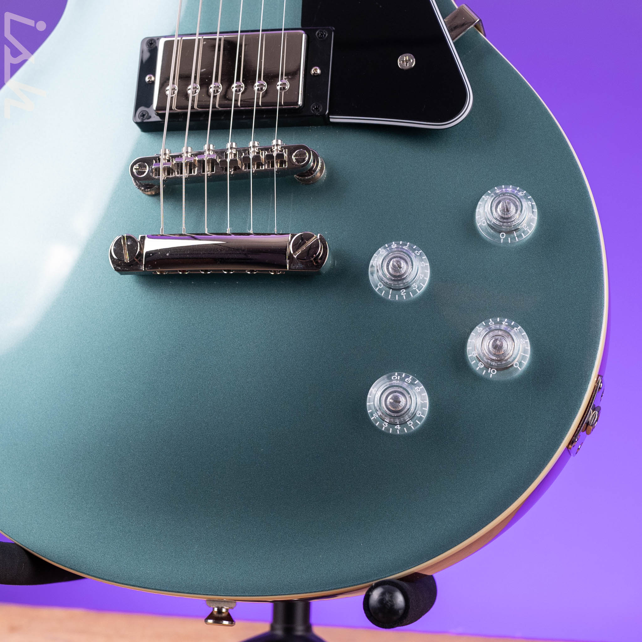 2021 Epiphone Les Paul Modern Electric Guitar Faded Pelham Blue - Image 5