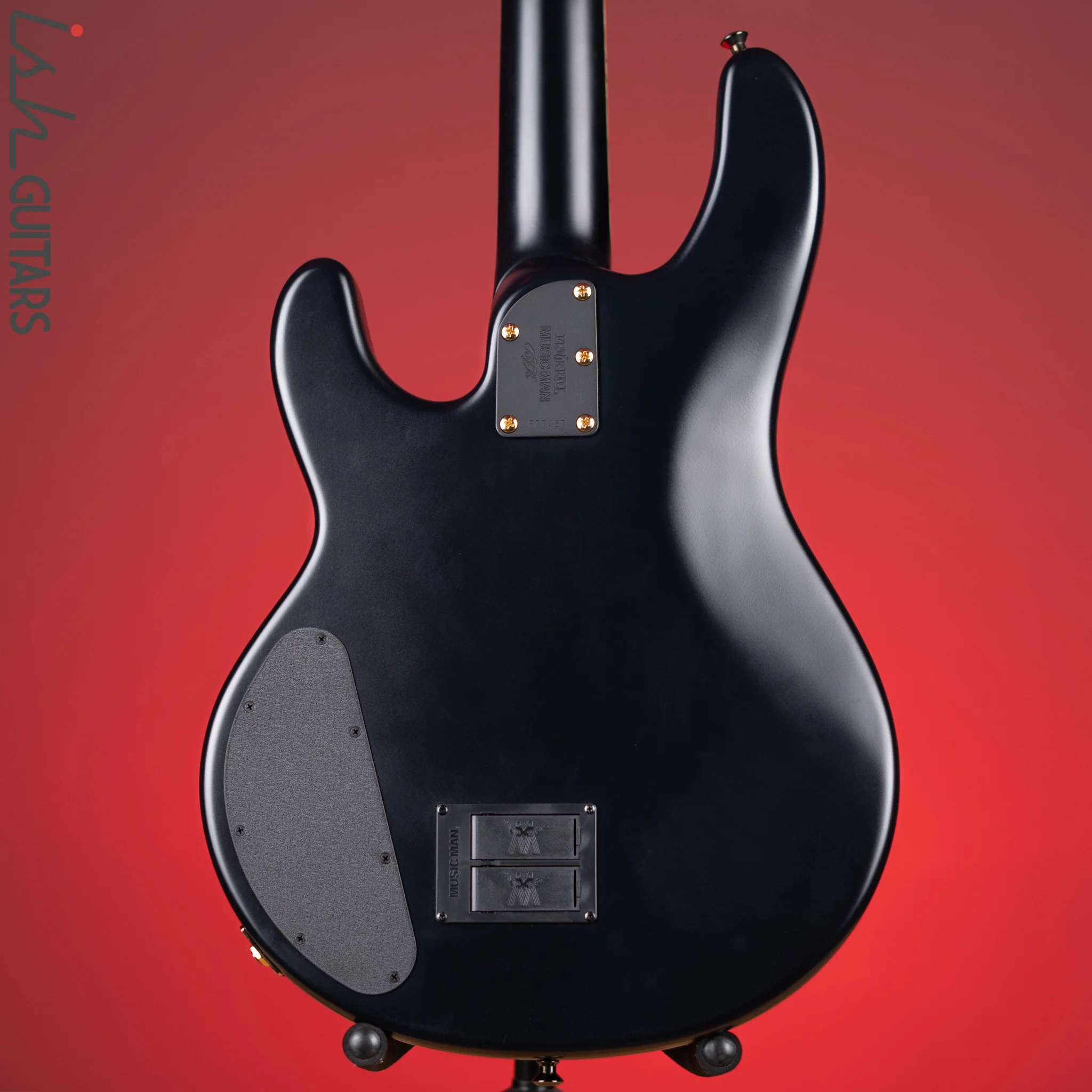 2021 Ernie Ball Music Man BFR Kingpin Stingray HH Matte Black - Image 8