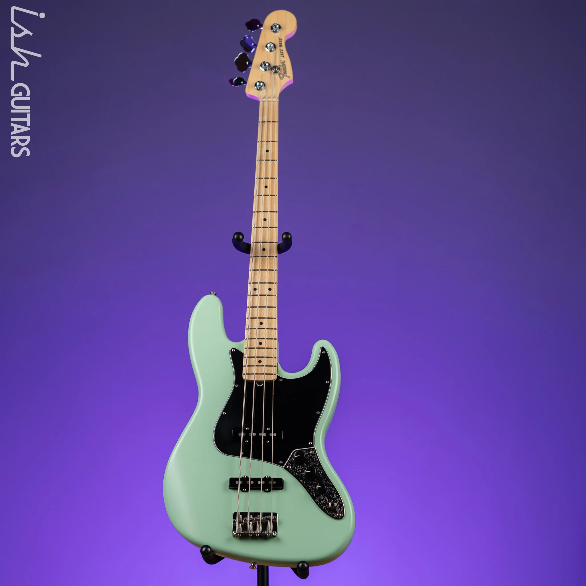 2021 Fender American Performer Jazz Bass Seafoam Green Satin - Image 2