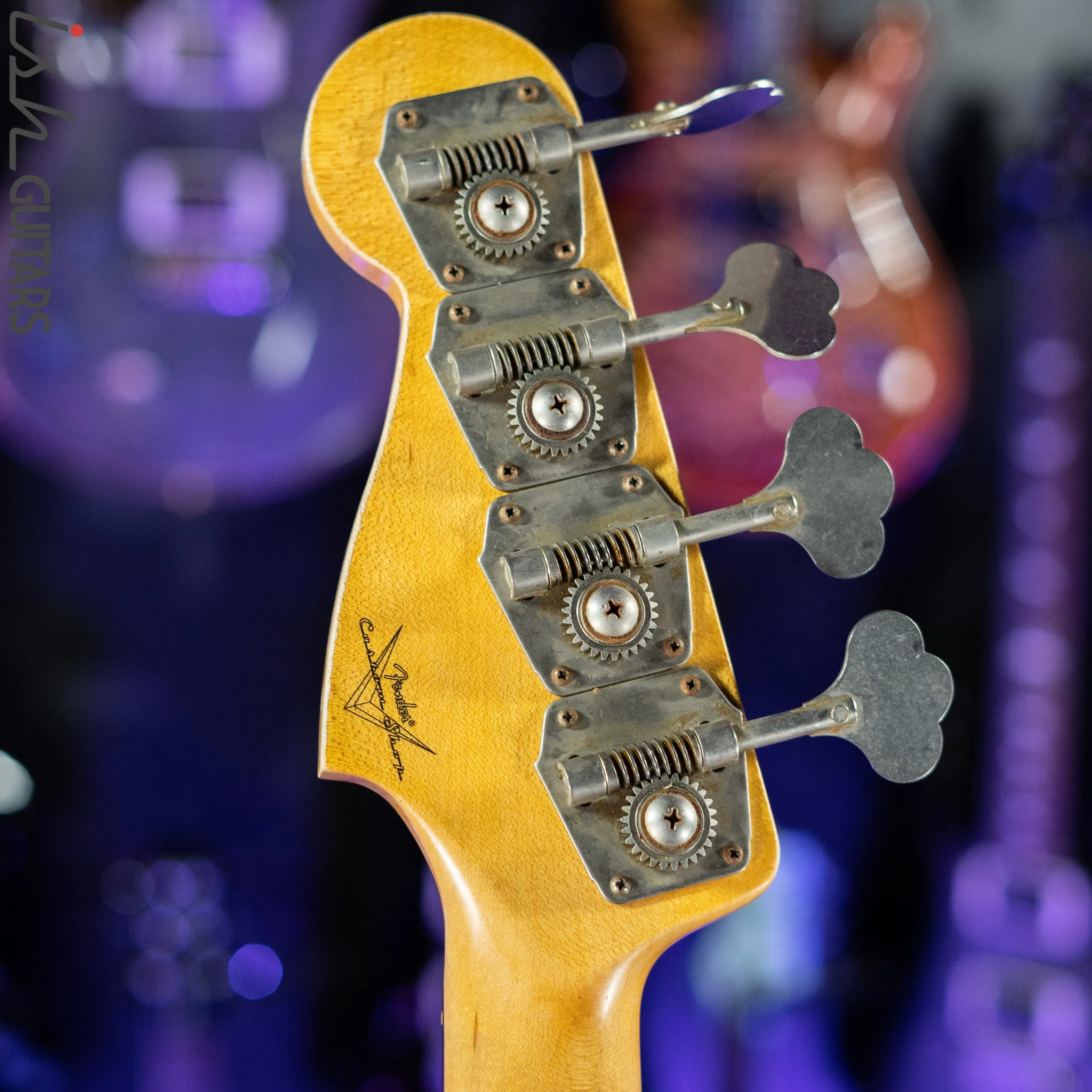 2021 Fender Custom Shop '60 Precision Bass Heavy Relic Black - Image 9