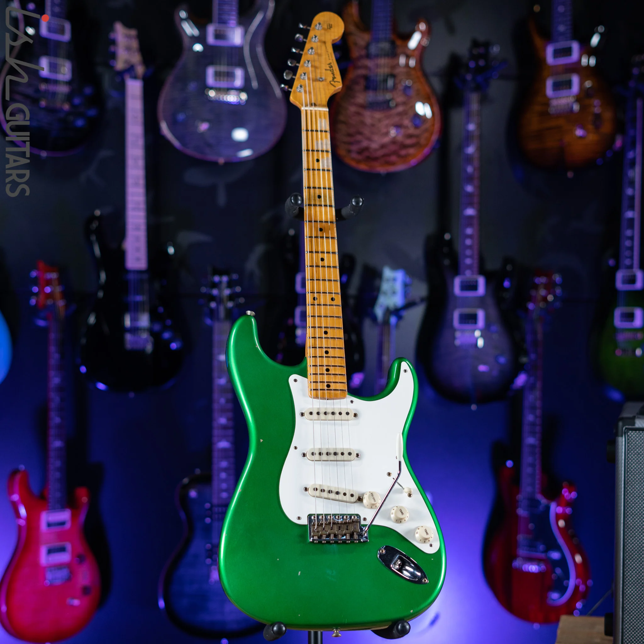 2021 Fender LTD ‘58 Stratocaster Journeyman Candy Green Relic - Image 2