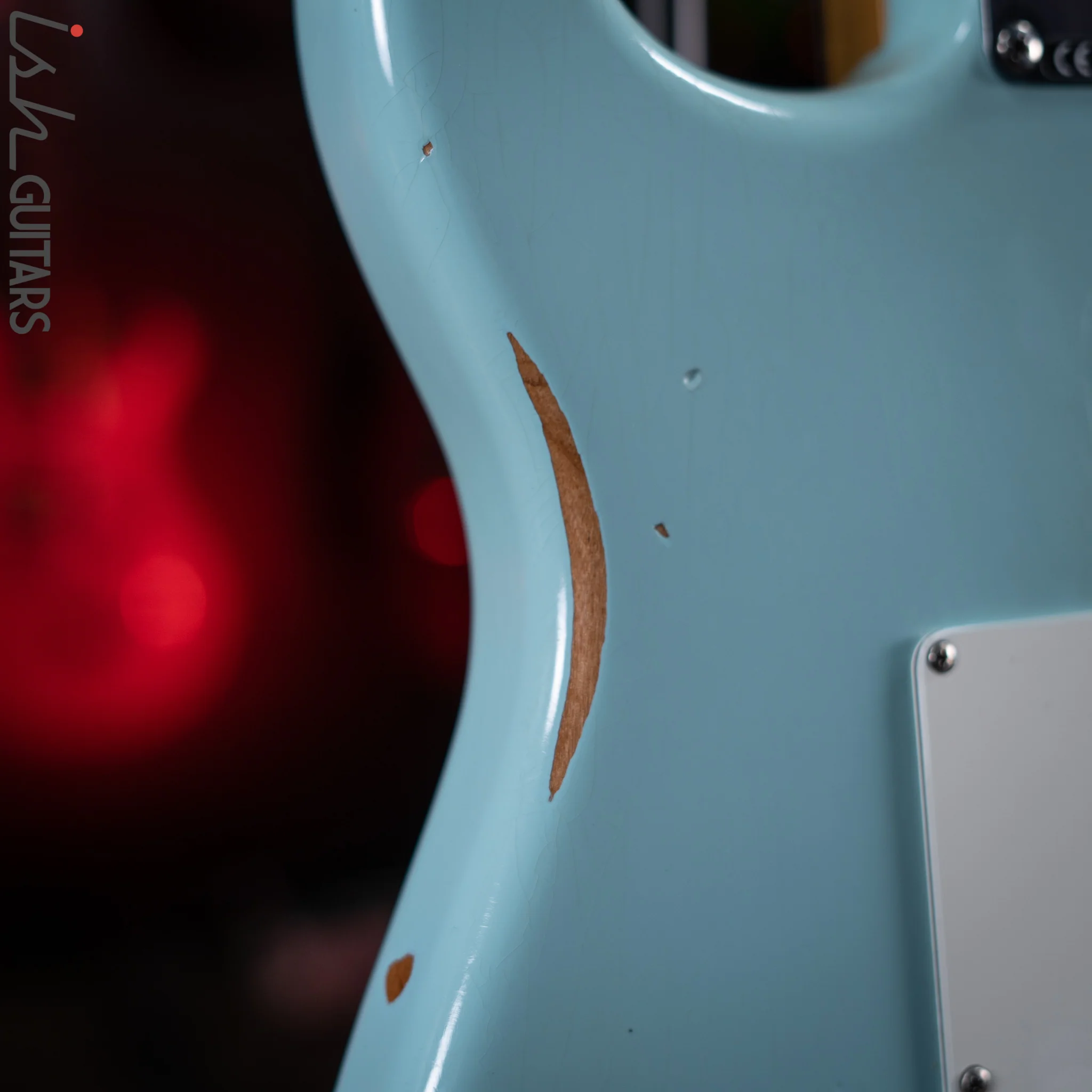 2021 Fender Road Worn Stratocaster Daphne Blue - Image 13