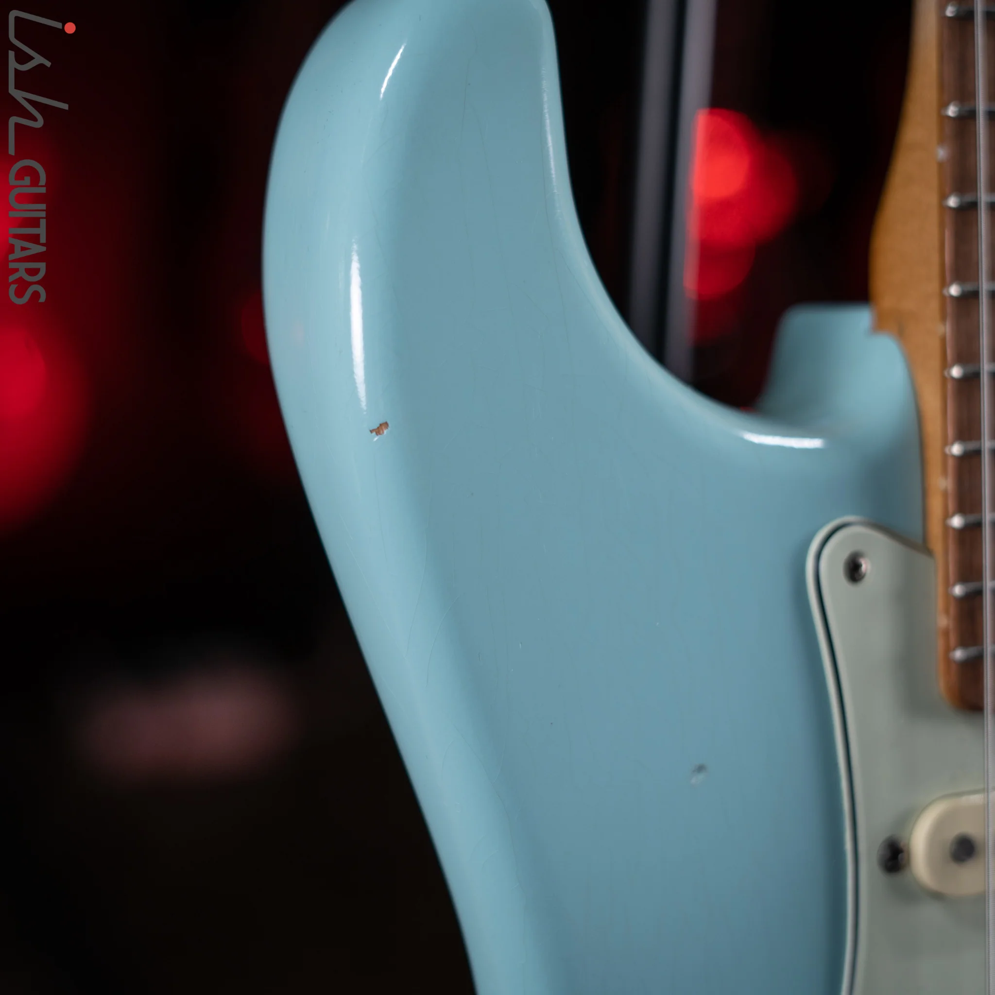 2021 Fender Road Worn Stratocaster Daphne Blue - Image 6
