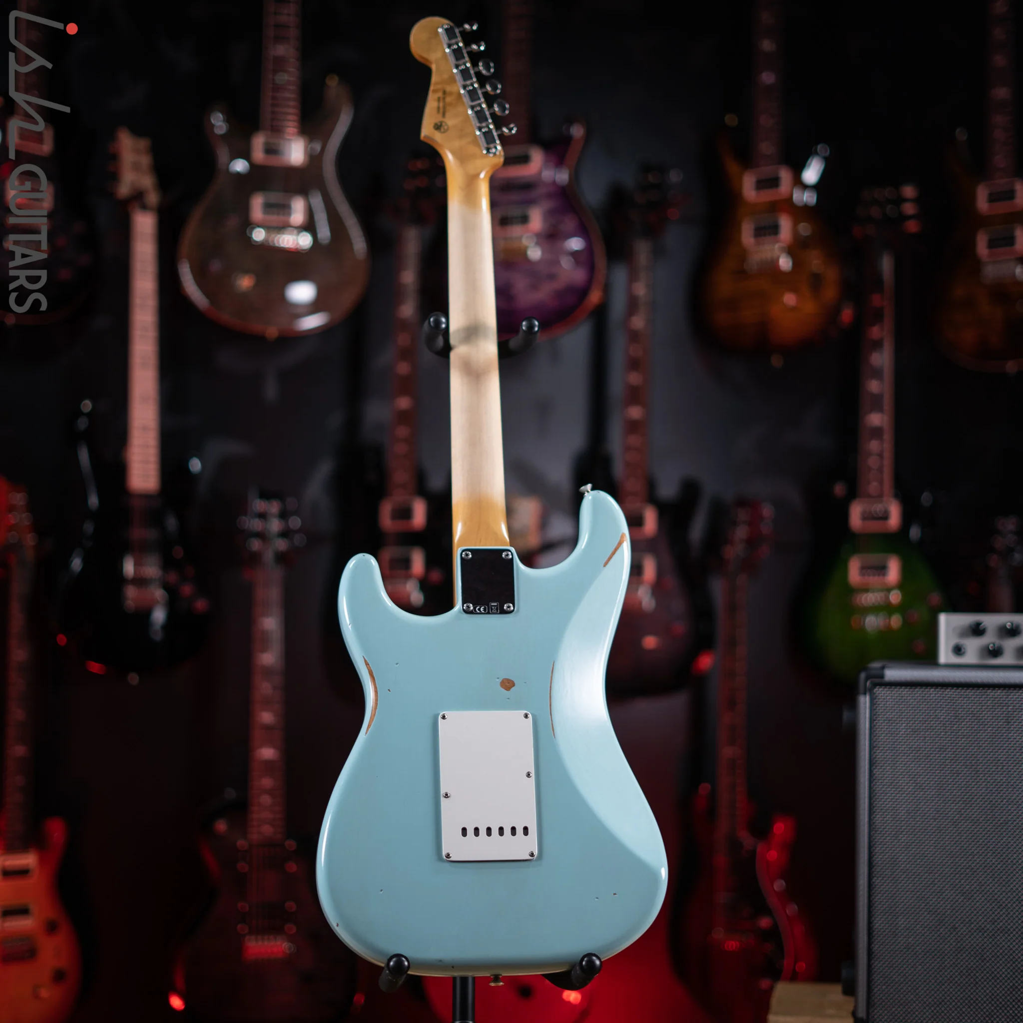 2021 Fender Road Worn Stratocaster Daphne Blue - Image 9