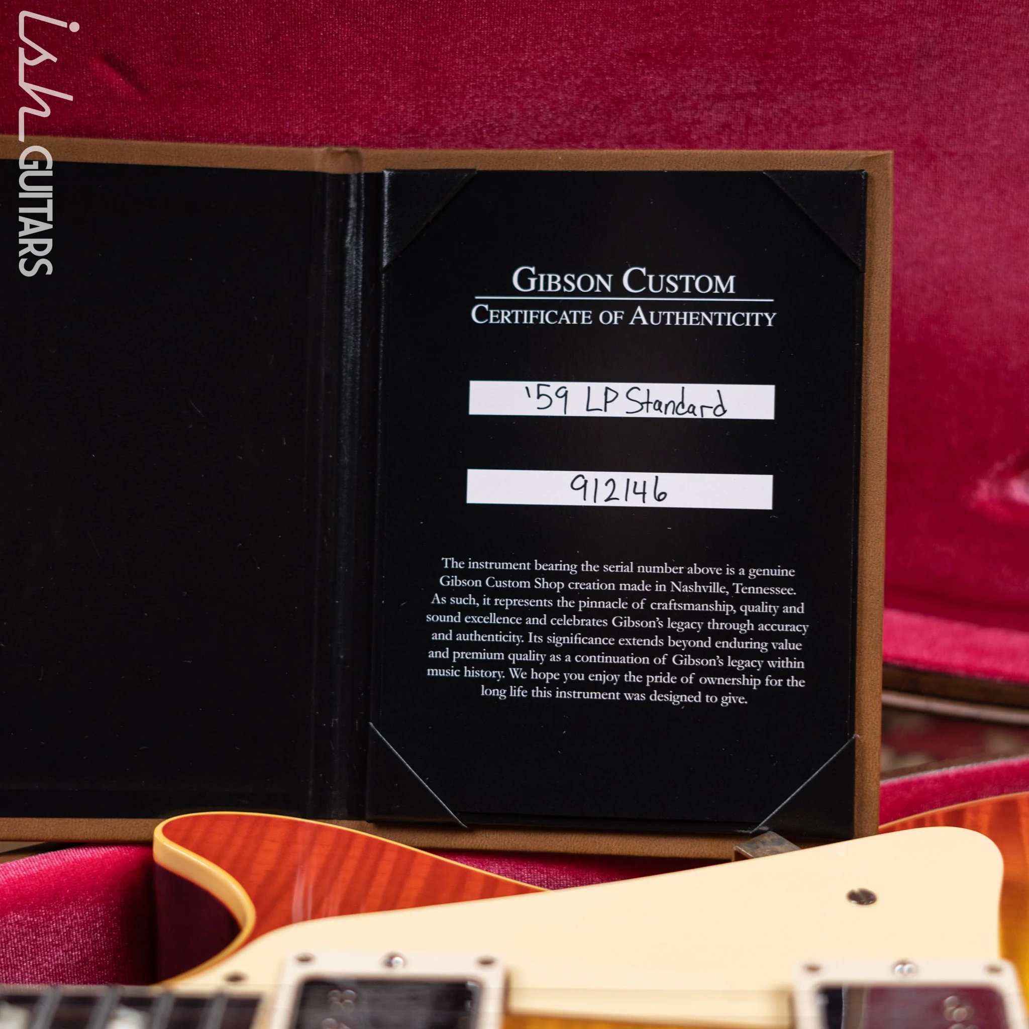 2021 Gibson Custom Shop ‘59 Les Paul Standard Reissue VOS Orange Lemon Fade - Image 20
