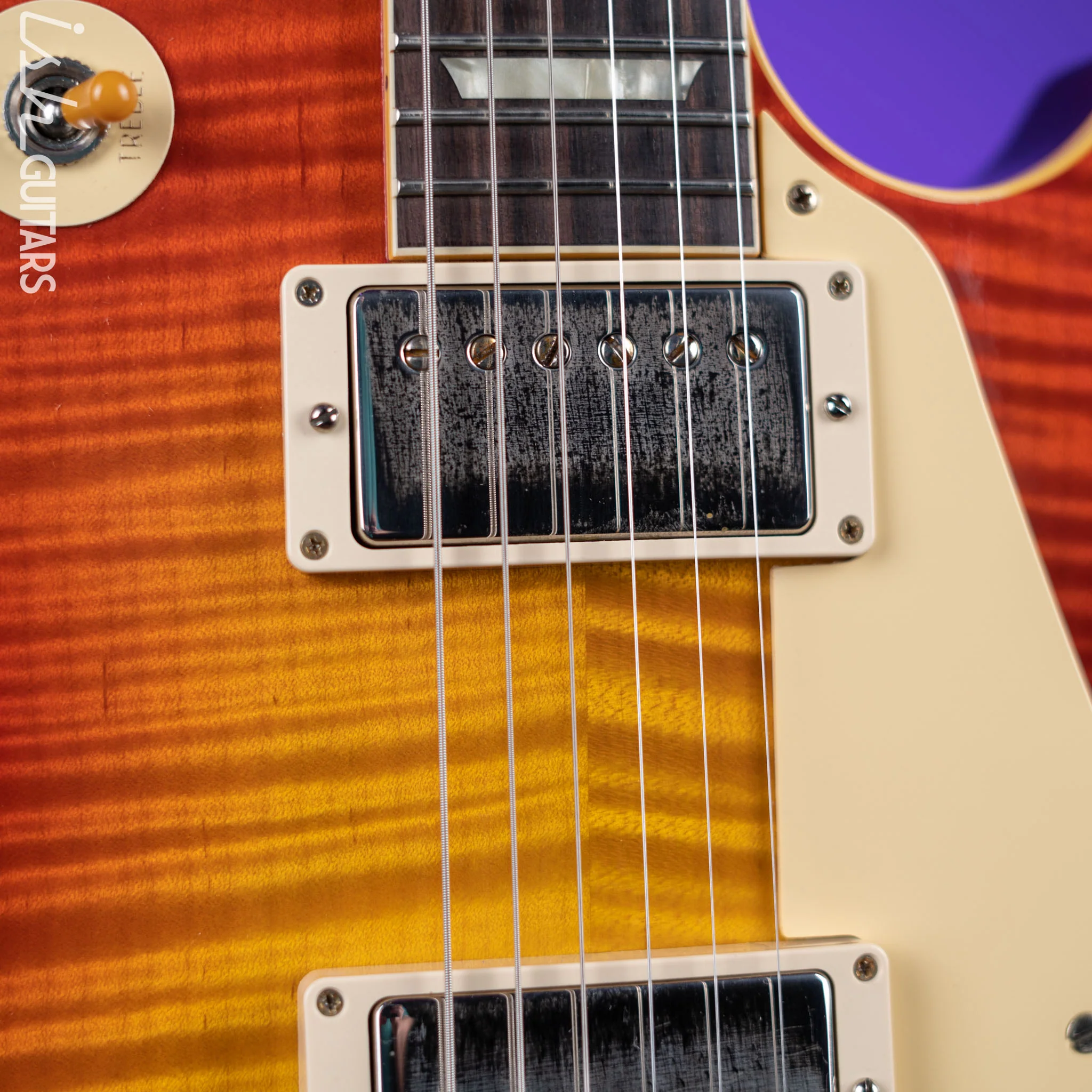 2021 Gibson Custom Shop ‘59 Les Paul Standard Reissue VOS Orange Lemon Fade - Image 9