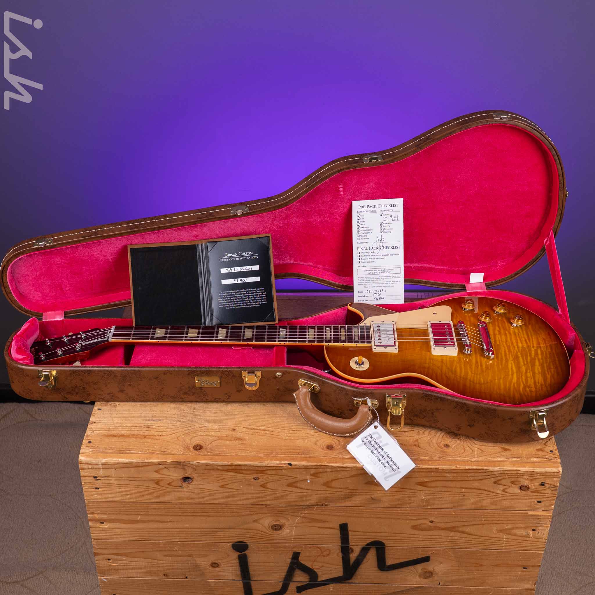 2021 Gibson Custom Shop R9 '59 Les Paul Standard Reissue 7.9lbs - Image 14