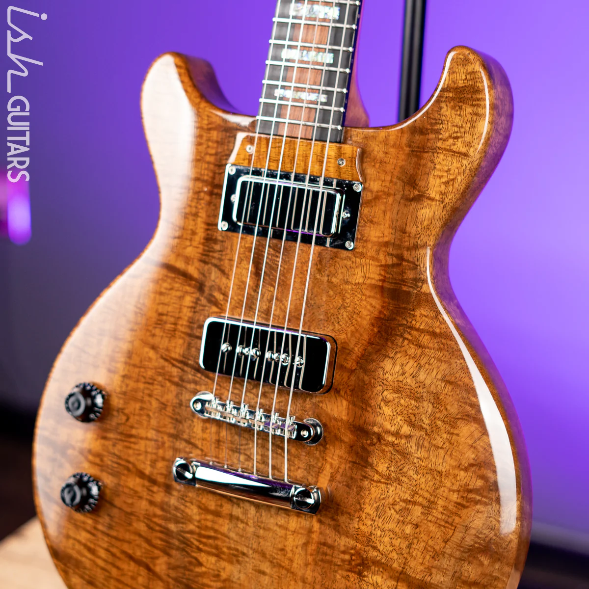 2021 Gibson Les Paul Custom Shop Special DC Left Handed P. Whorton The Shot Dr Natural - Image 3