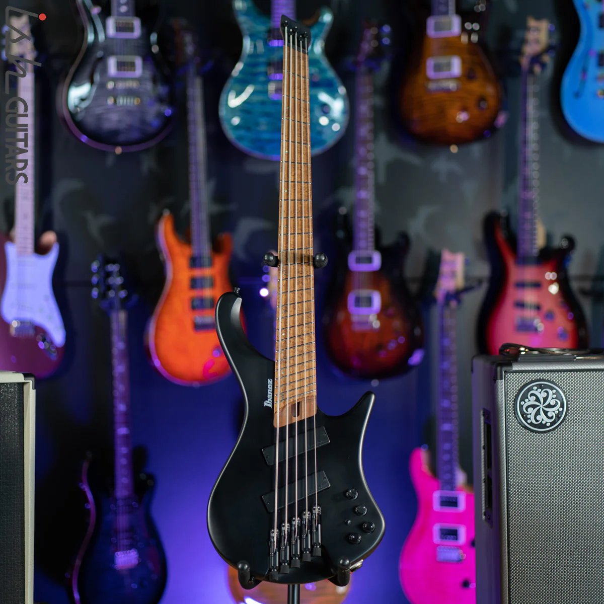 Ibanez EHB1005MS Headless Bass Flat Black - Image 2