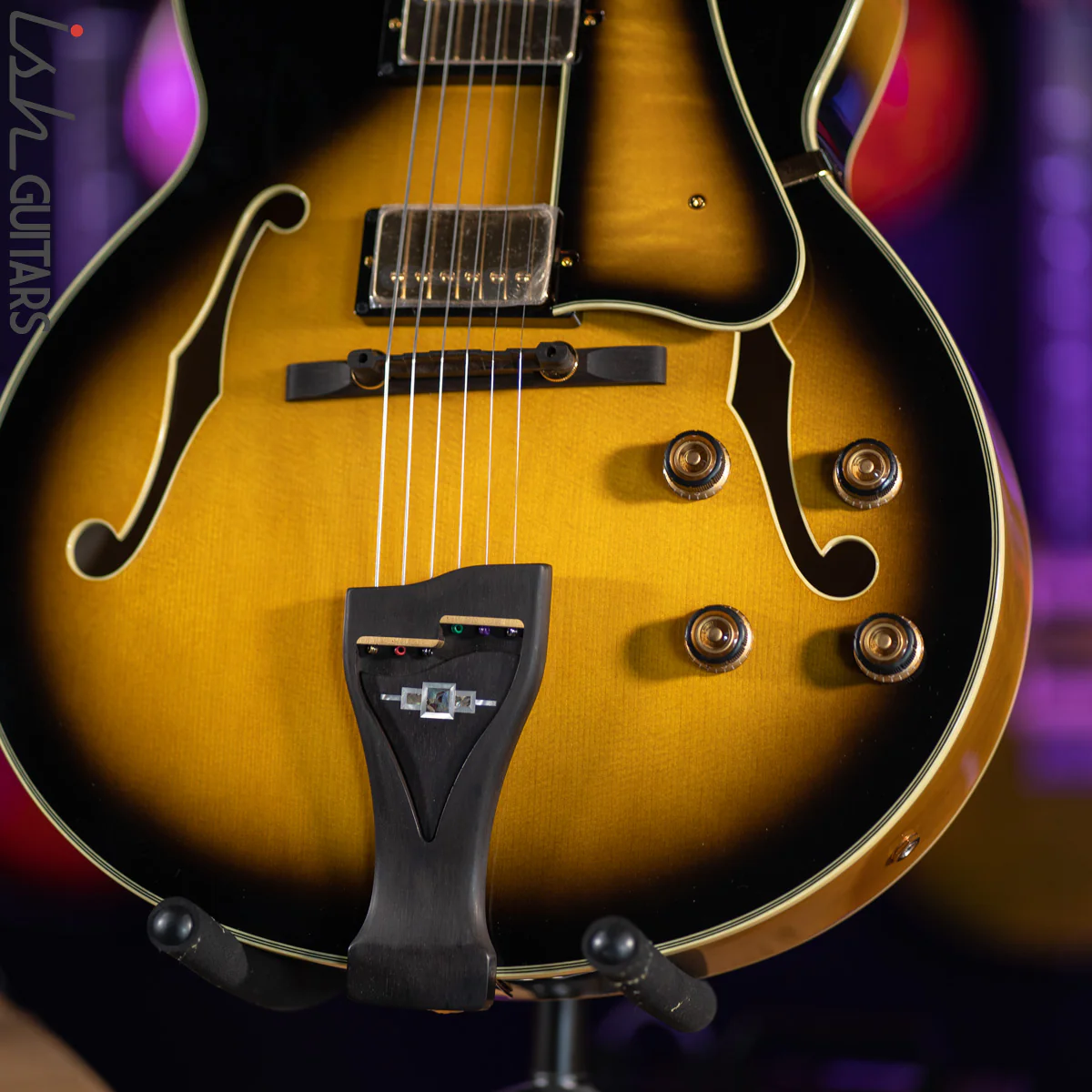 Ibanez LGB300 George Benson Signature Yellow Sunburst - Image 4