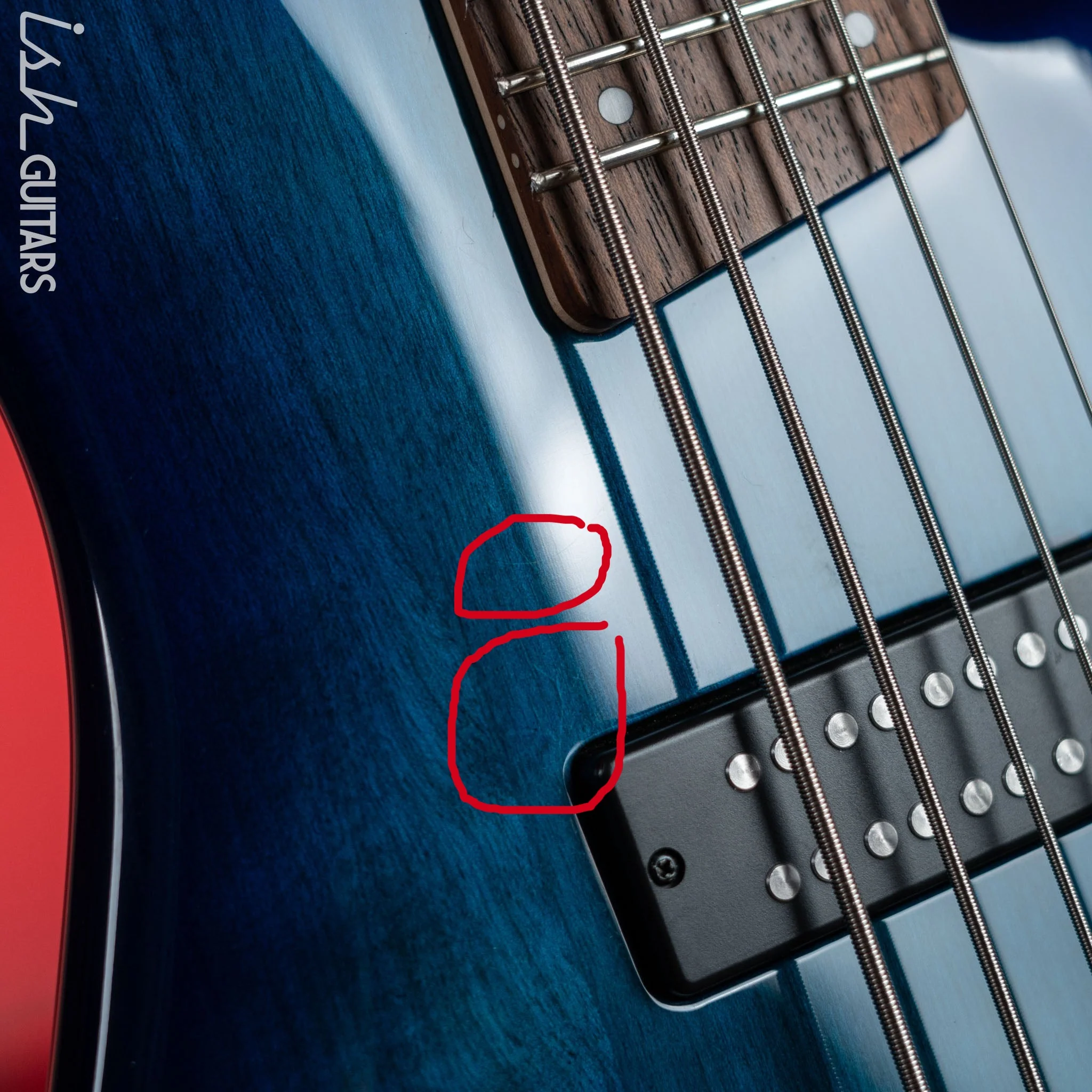 2021 Ibanez SDGR SR375E Sapphire Blue - Image 6