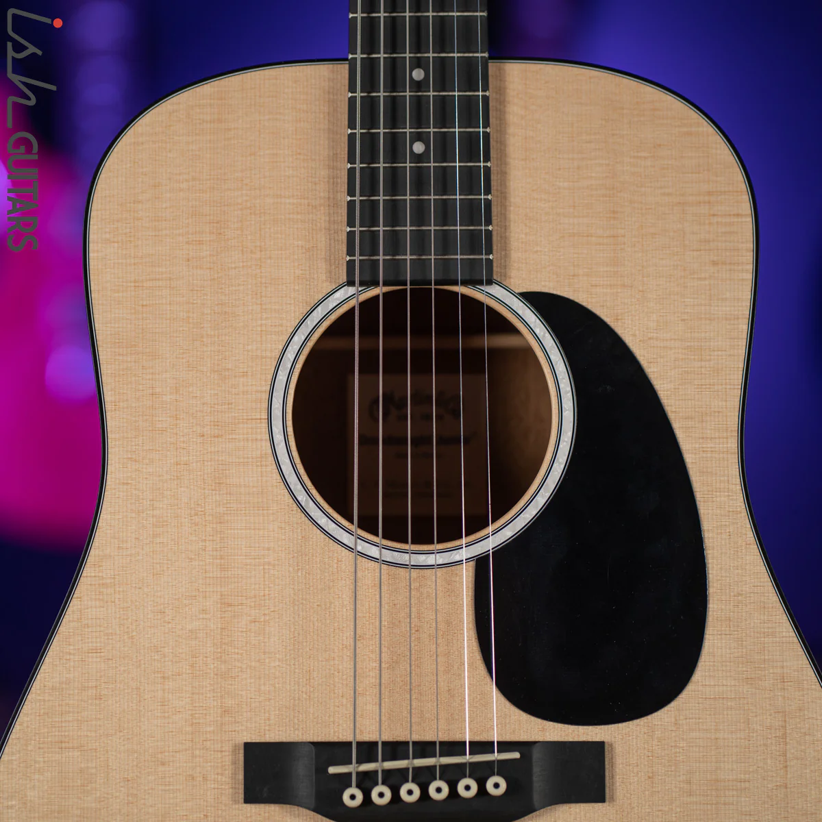 Martin DJr-10 Dreadnought Junior Acoustic Guitar Natural Sitka - Image 3