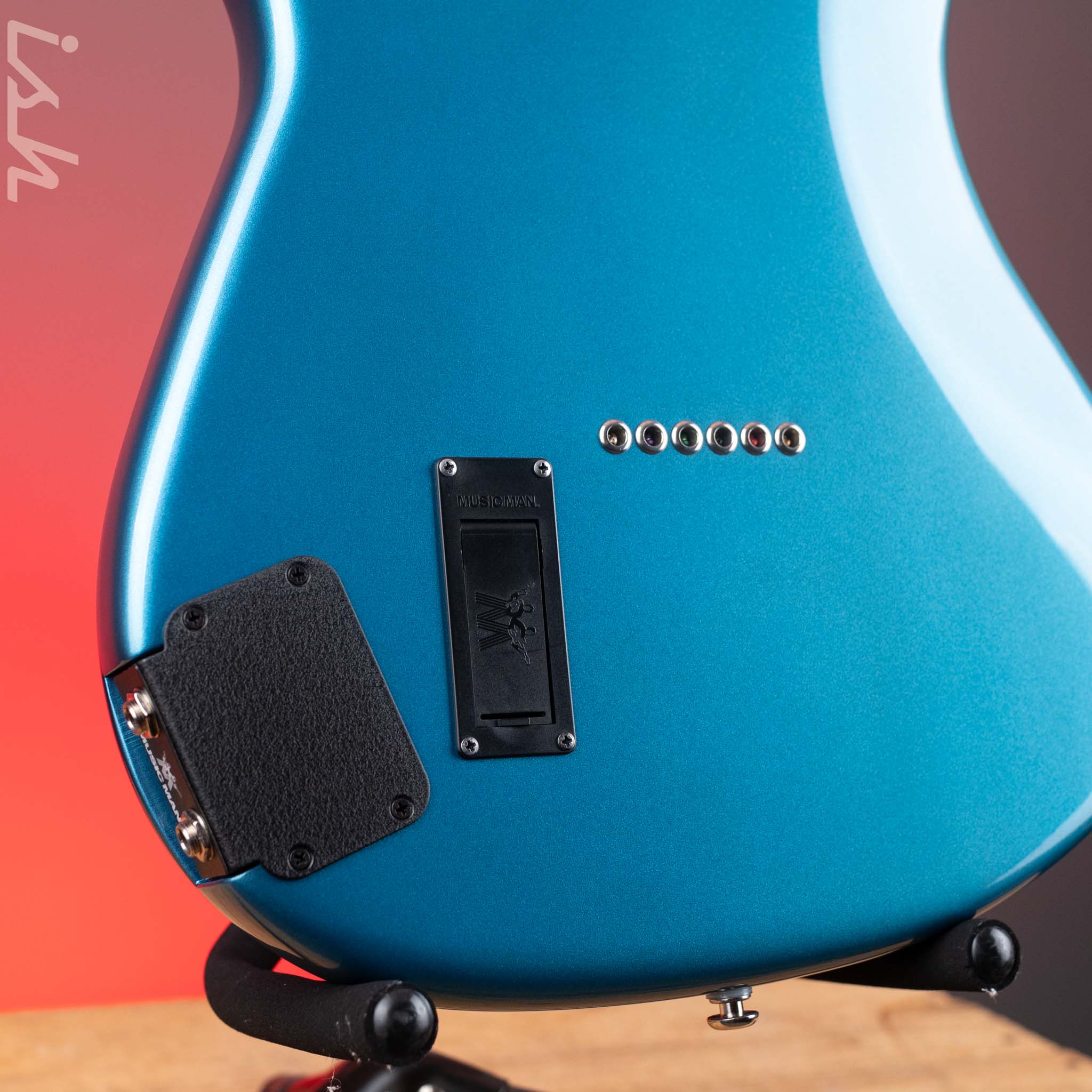 2021 Ernie Ball Music Man Hunter Hayes Cutlass SSS Toluca Lake Blue - Image 11