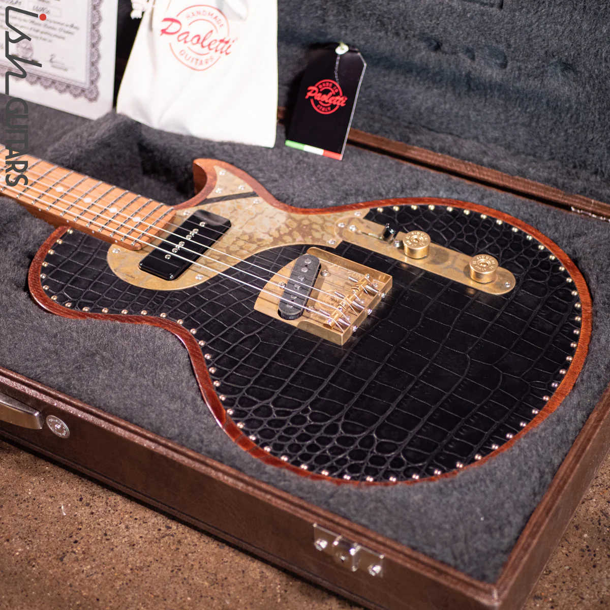 2021 Paoletti Richard Fortus Signature Black Leather Top Jr (PWHBJ01RF) - Image 12