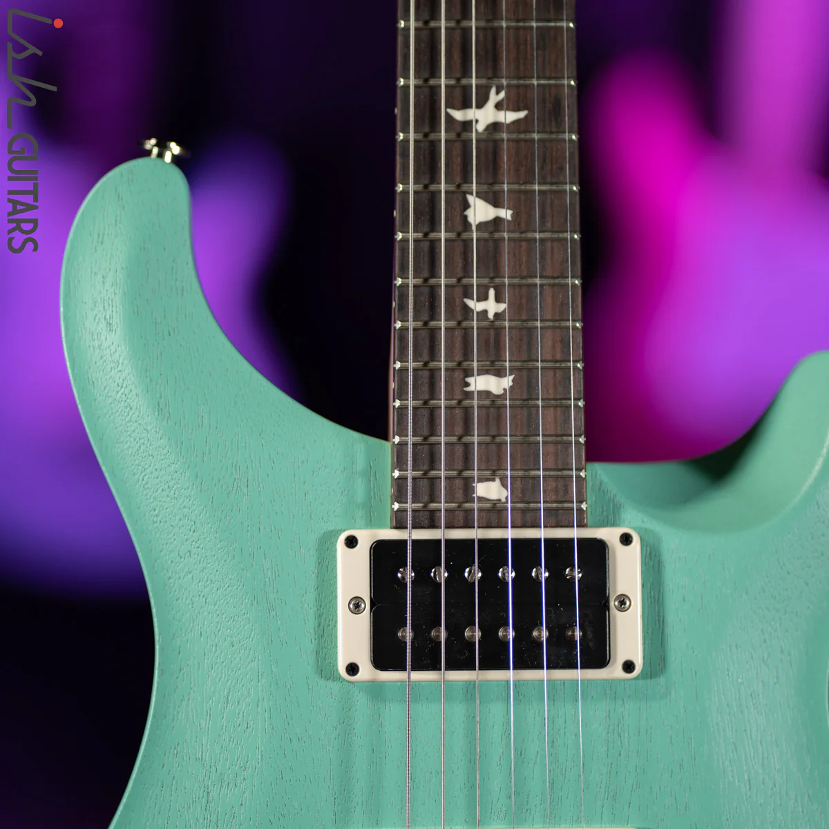 2021 PRS CE 24 Standard Satin Nitro Seafoam Green - Image 3
