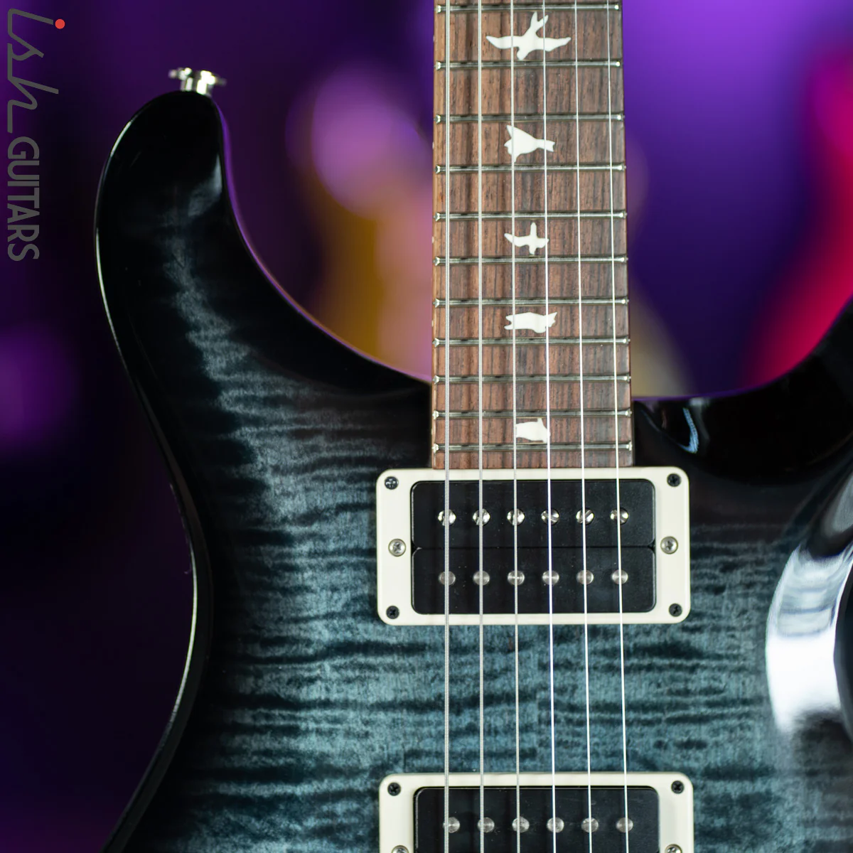 PRS CE 24 Semi-Hollow Custom Color Faded Whale Blue Wrap Burst - Image 3