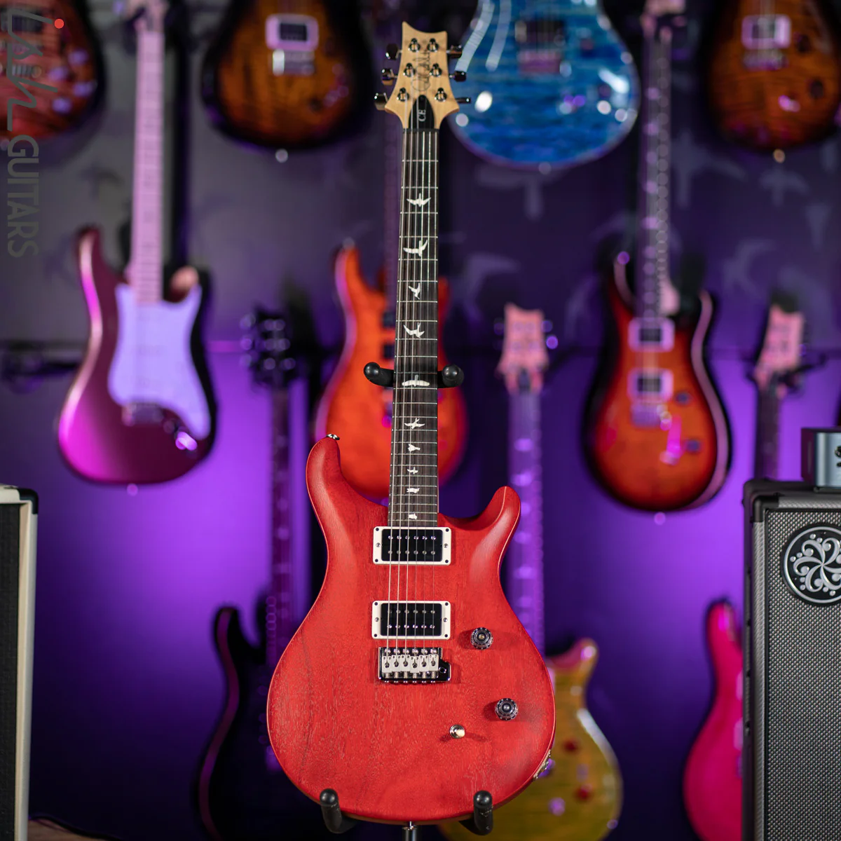 2021 PRS CE 24 Standard Satin Nitro Vintage Cherry - Image 2