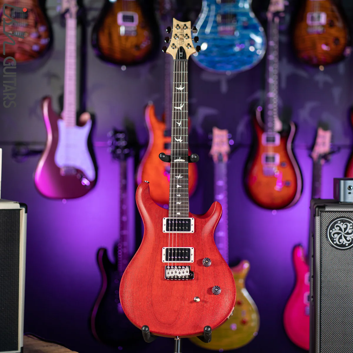 2021 PRS CE 24 Standard Satin Nitro Vintage Cherry - Image 2