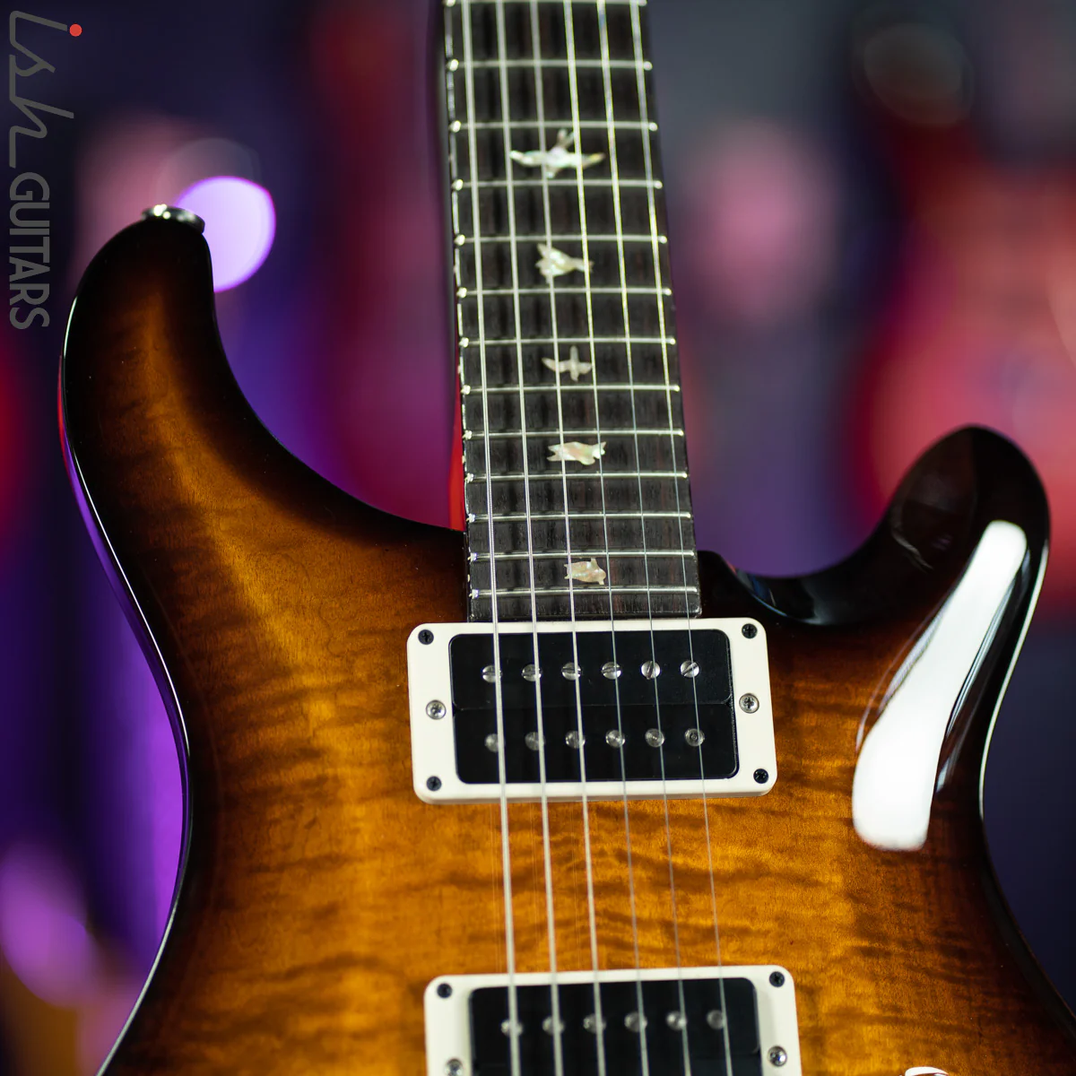 2020 PRS Custom 24 35th Anniversary Custom Color Amber Smokewrap - Image 5