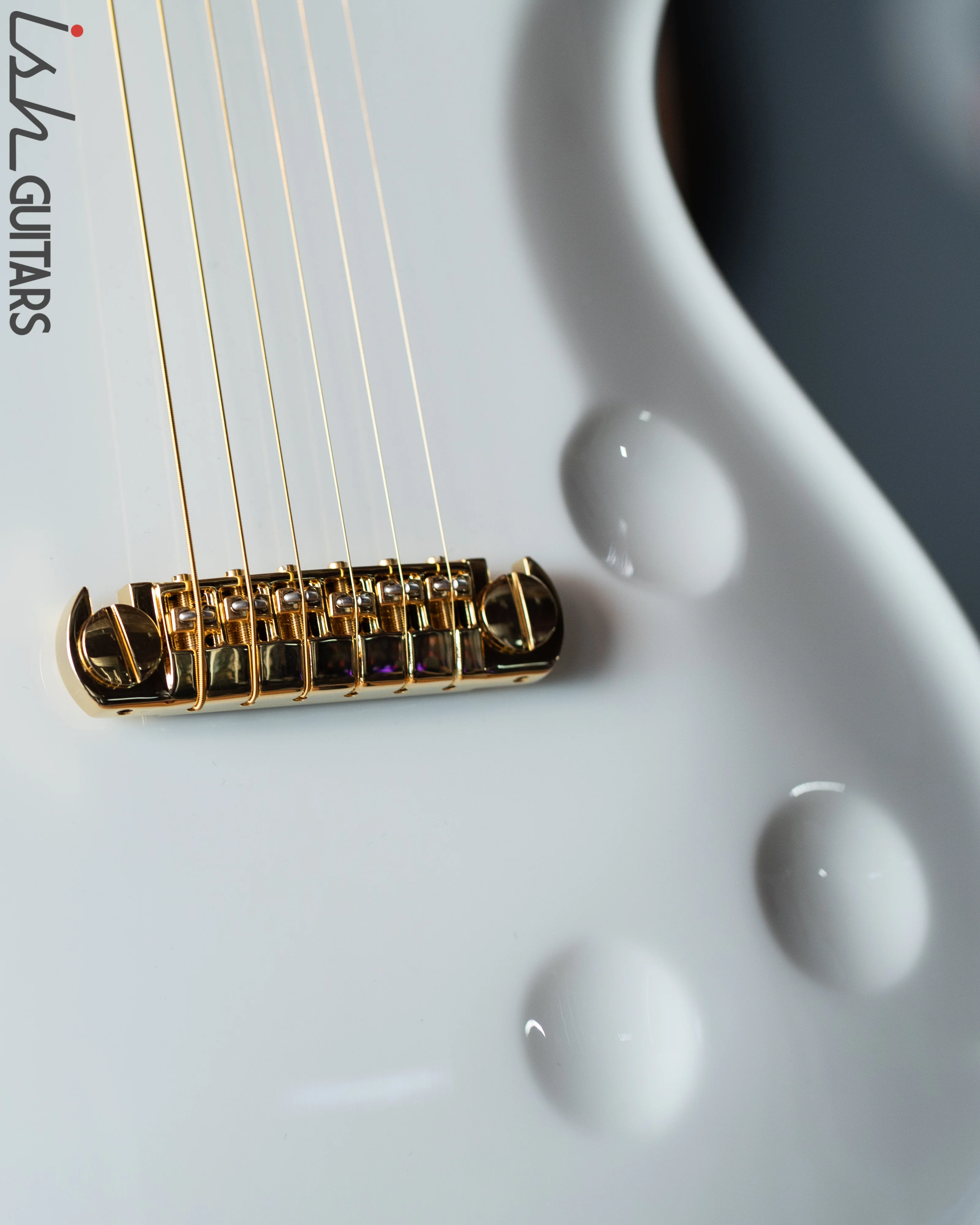 PRS Private Stock Custom 24 "Sculpture" Hollowbody Piezo 3.9lbs 10K Gold Inlay White - Image 6