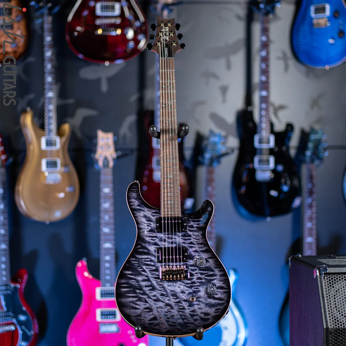 PRS Custom 24 Purple Mist One Piece Quilt Maple 10 Top Wood Library - Image 2