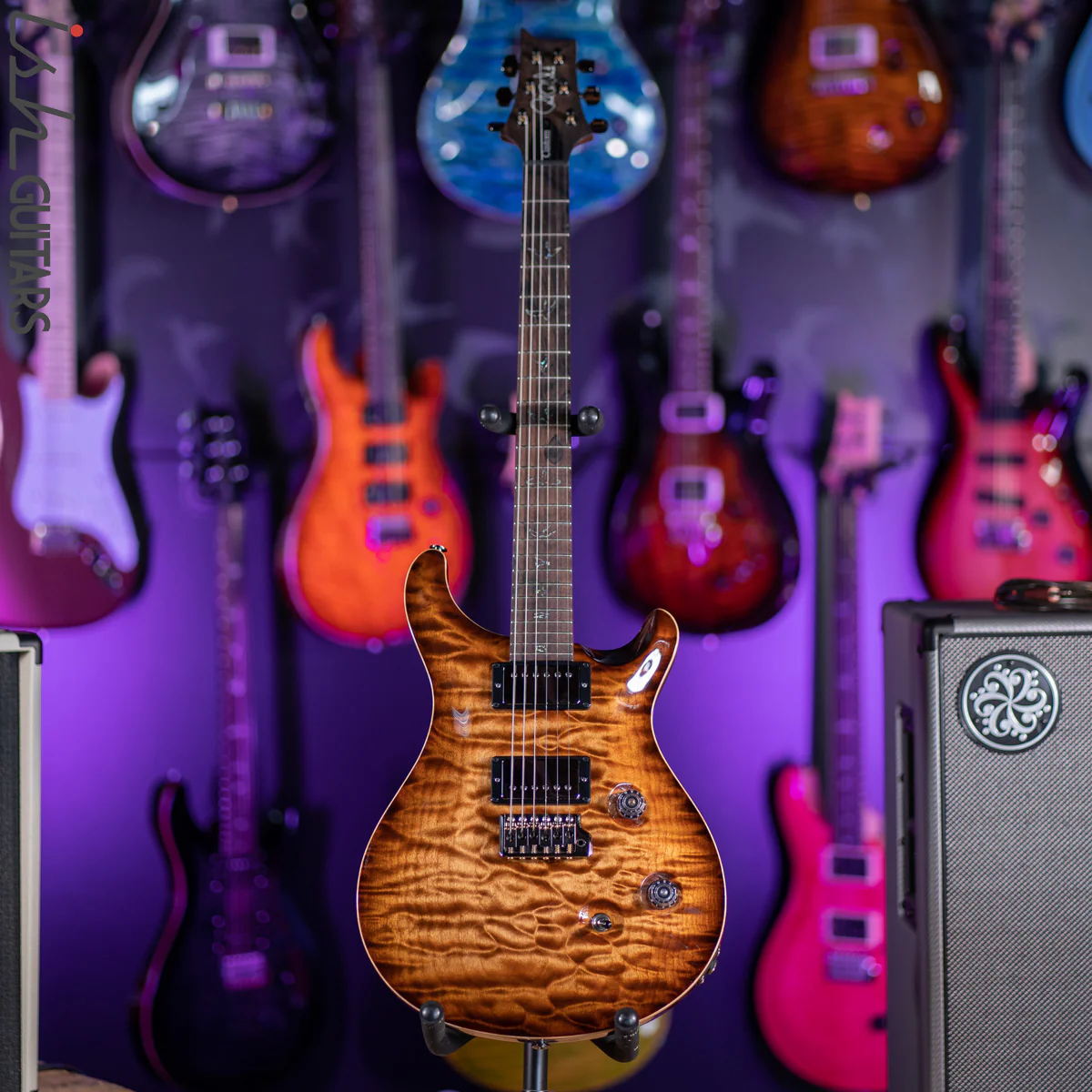 PRS Custom 24 Wood Library Copperhead Burst One Piece Quilt 10 Top - Image 2