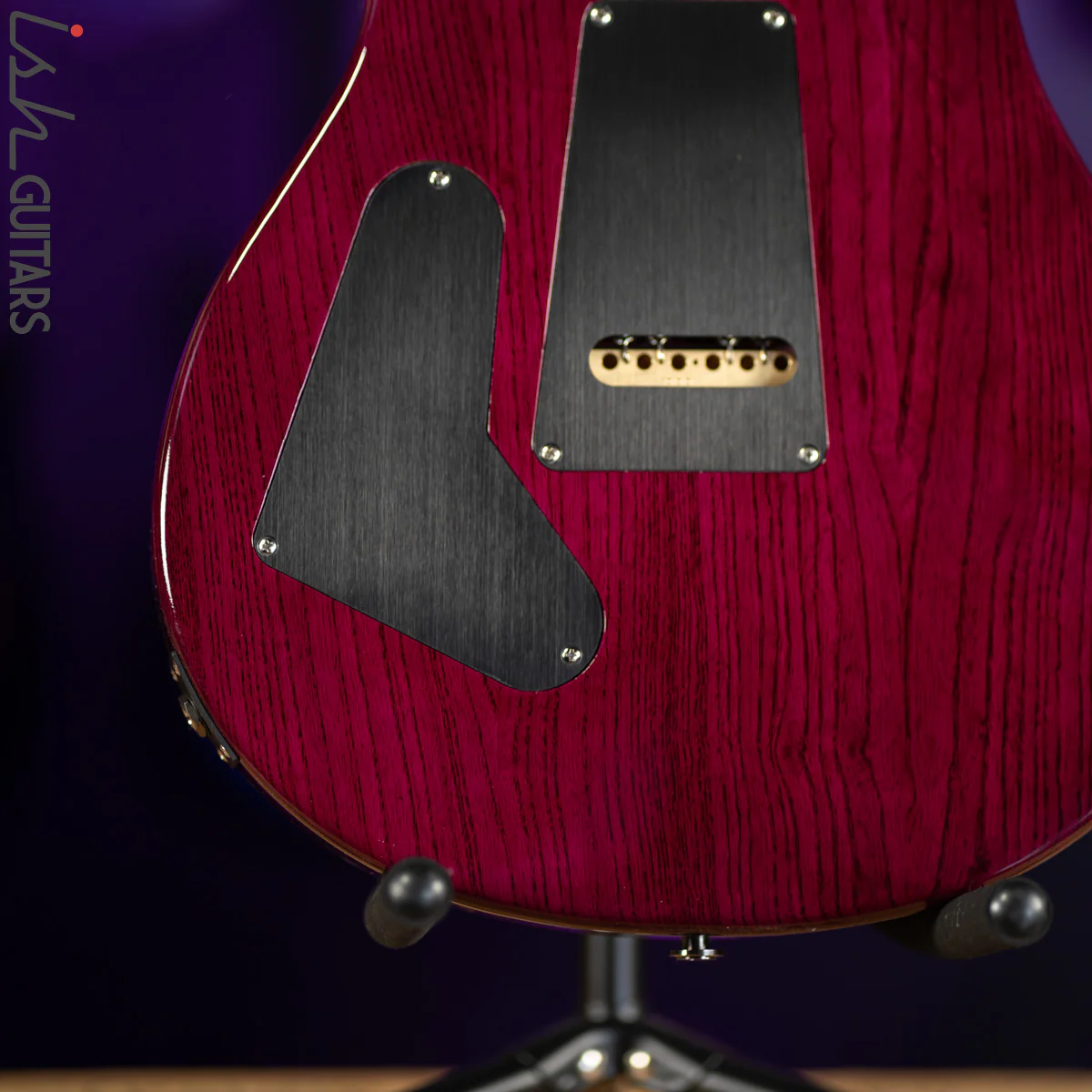 PRS Custom 24 Wood Library Aquabluex Purple Burst One Piece 10 Top Quilt - Image 10