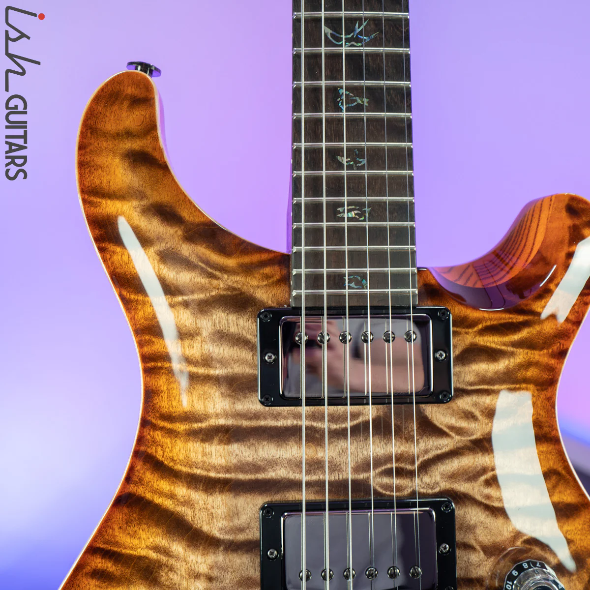 PRS Custom 24 Wood Library Autumn Sky One Piece Quilt 10 Top - Image 3