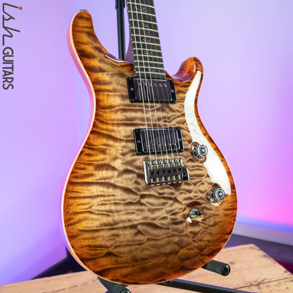 PRS Custom 24 Wood Library Autumn Sky One Piece Quilt 10 Top - Image 5