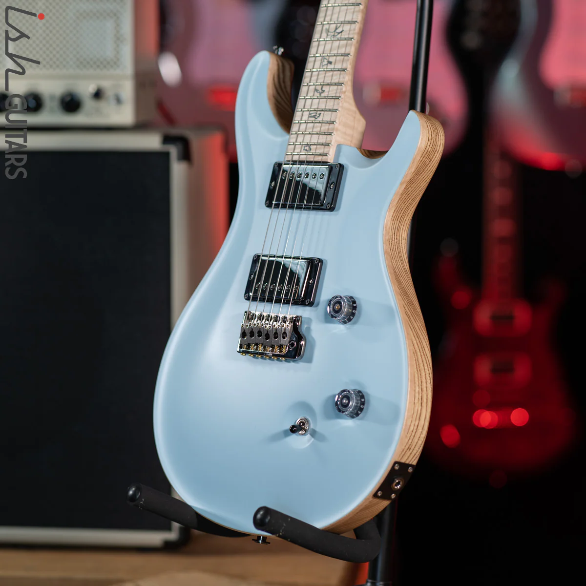 PRS Custom 24 Wood Library Powder Blue Opaque Satin - Image 6
