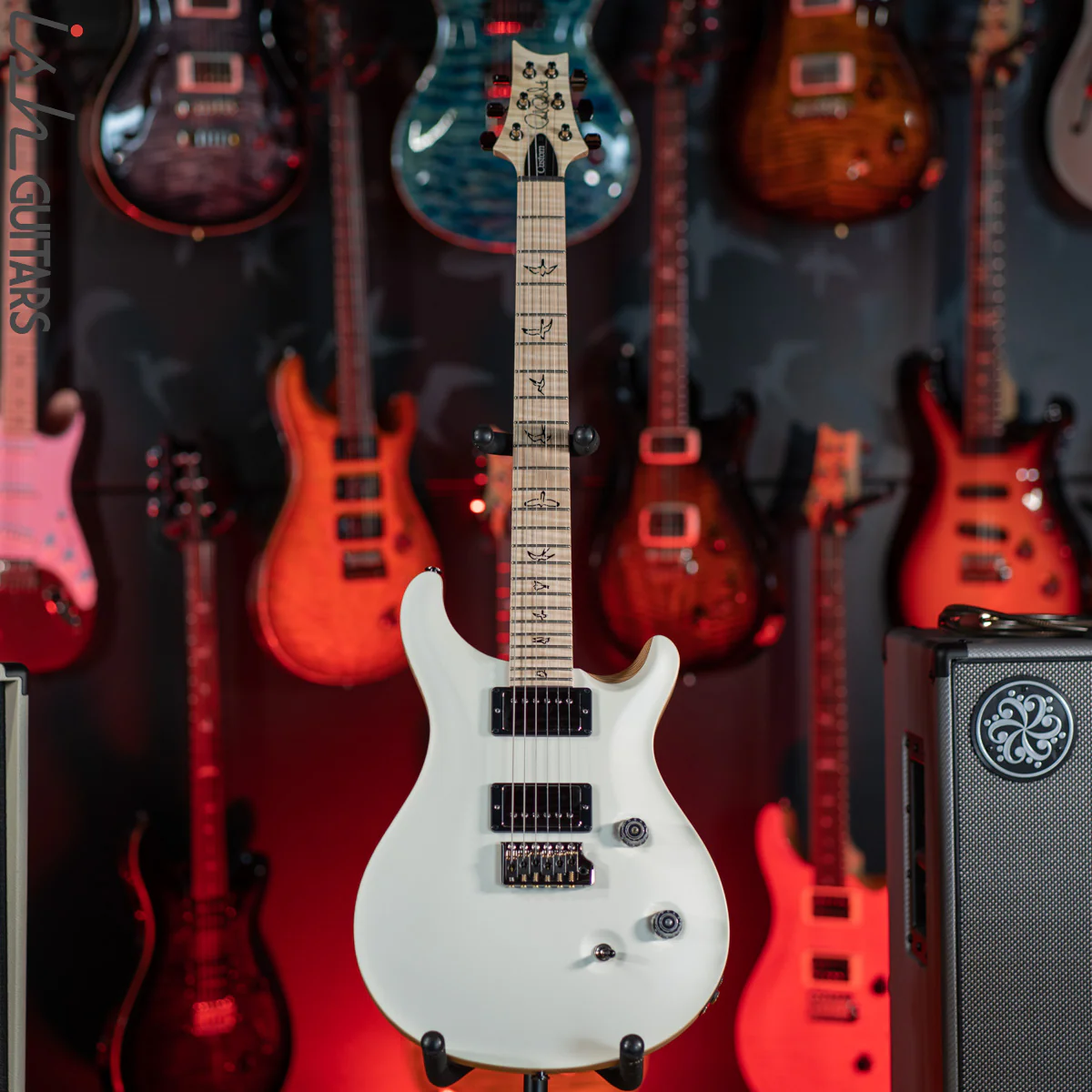 PRS Custom 24 Wood Library Opaque Satin White - Image 2