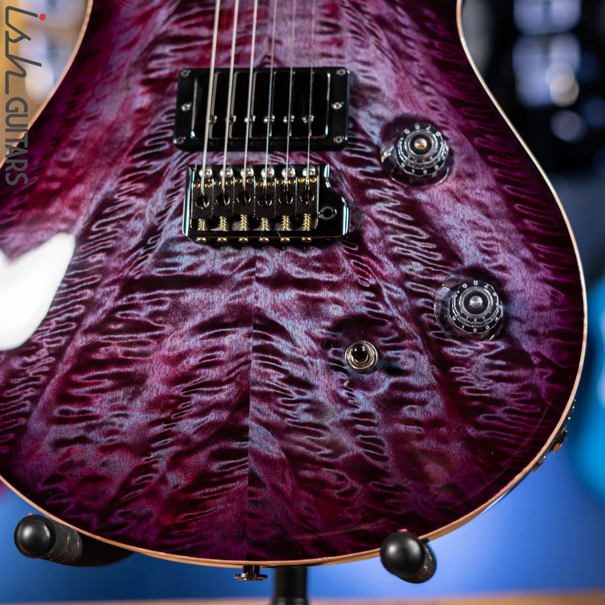 PRS Wood Library Custom 24 Violet Purple Burst 10 Top Quilt Figured Maple Neck - Image 5