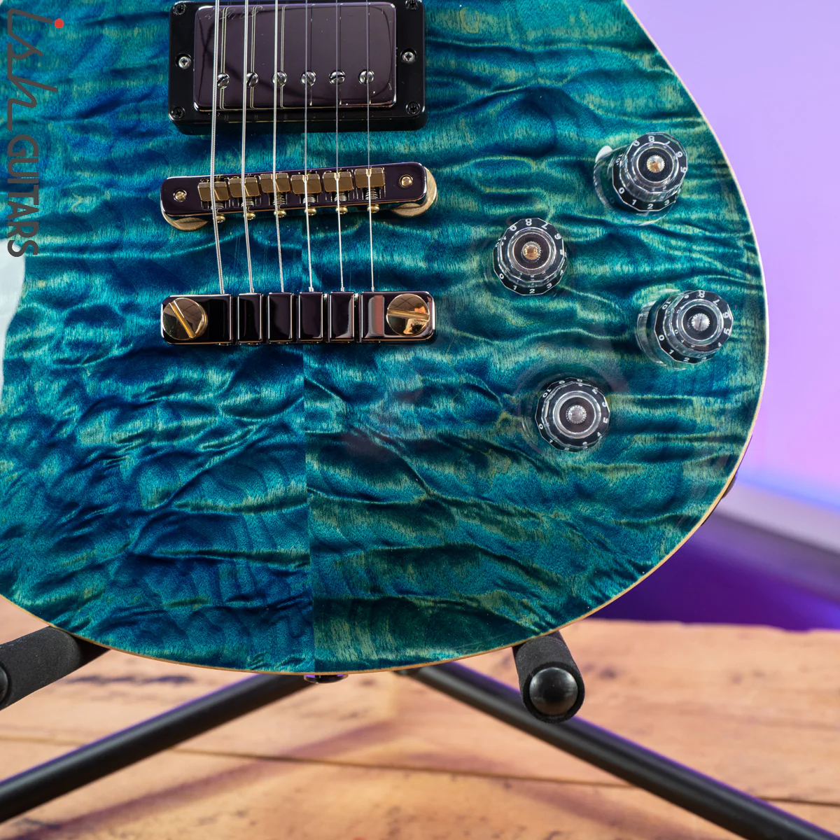 PRS McCarty 594 Wood Library River Blue 10 Top Quilt - Image 4