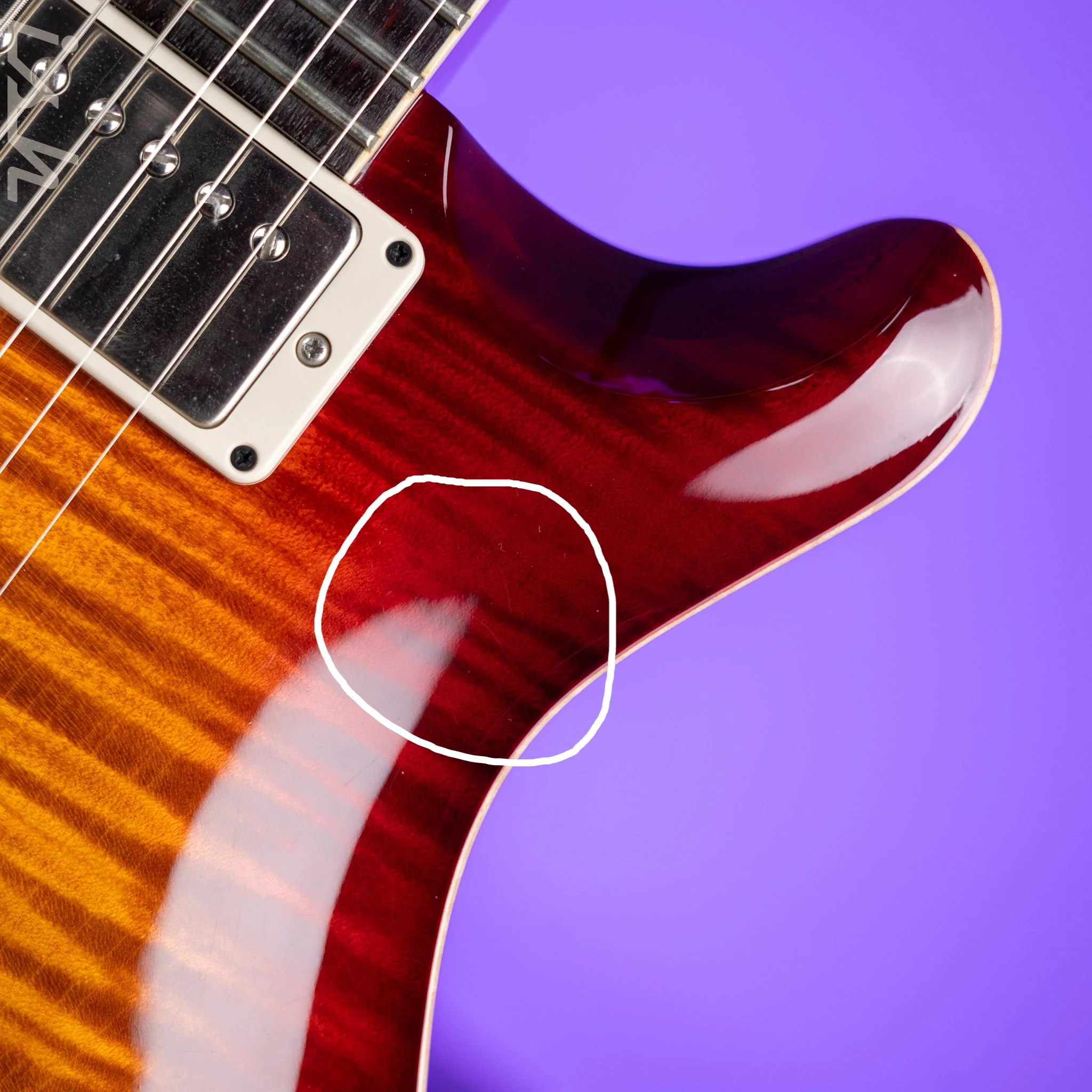 2021 PRS McCarty Doublecut Dark Cherry Sunburst - Image 6