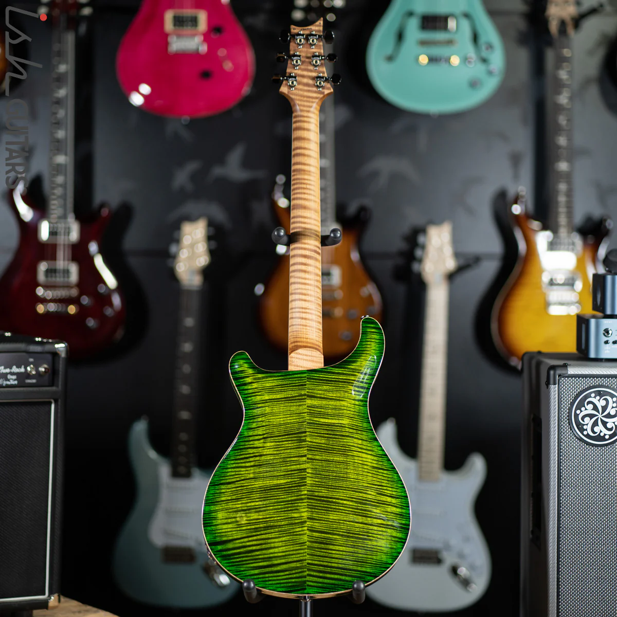 PRS McCarty 594 Hollowbody II Wood Library Jade Green Burst - Image 9