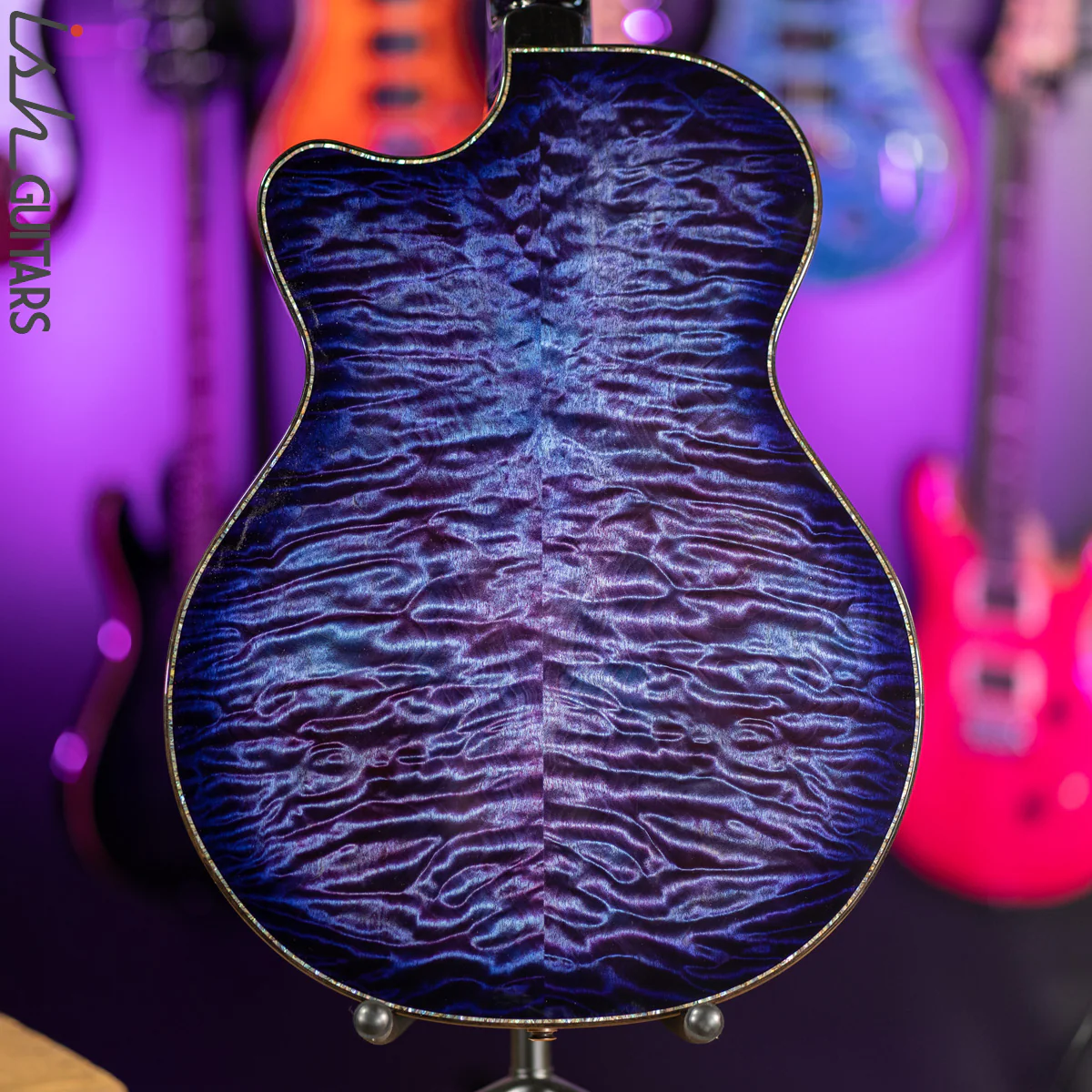 PRS Private Stock Angelus Acoustic Aqua Violet Smoked Burst - Image 13