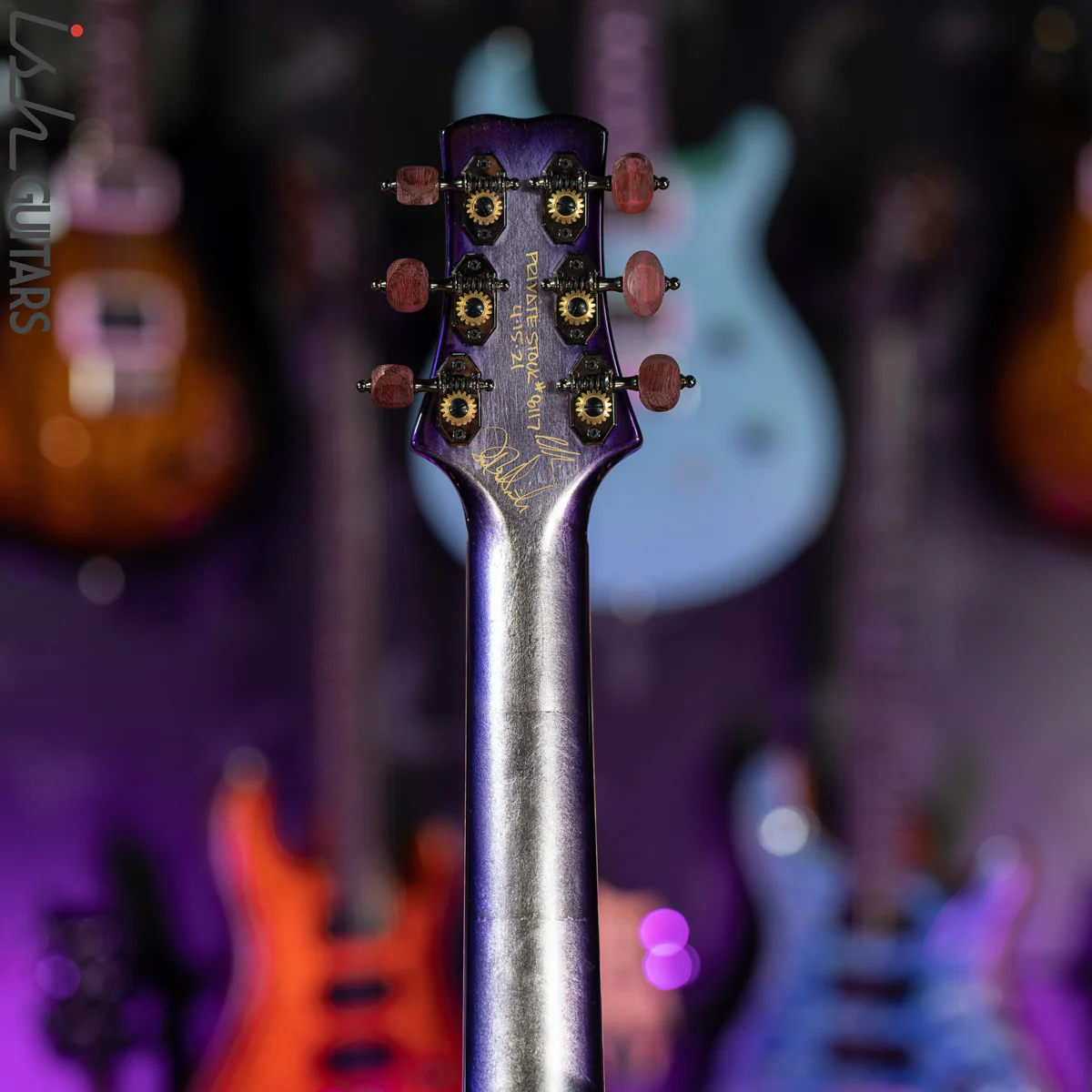 PRS Private Stock Angelus Acoustic Aqua Violet Smoked Burst - Image 17