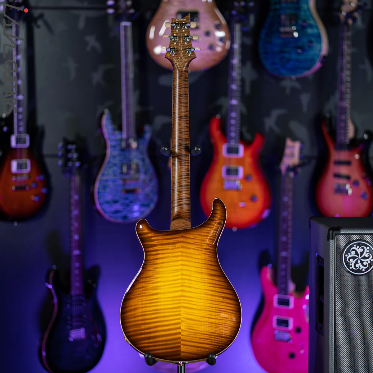PRS Private Stock Hollowbody II 24 Fret Honey Gold Smoked Burst - Image 10
