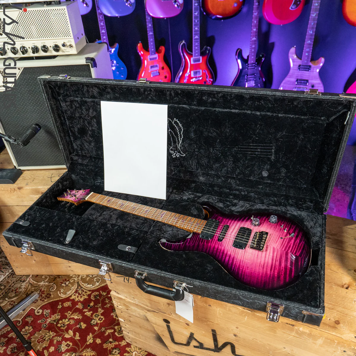 2021 PRS Private Stock Modern Eagle V Midnight Orchid Glow Smoked Burst - Image 16