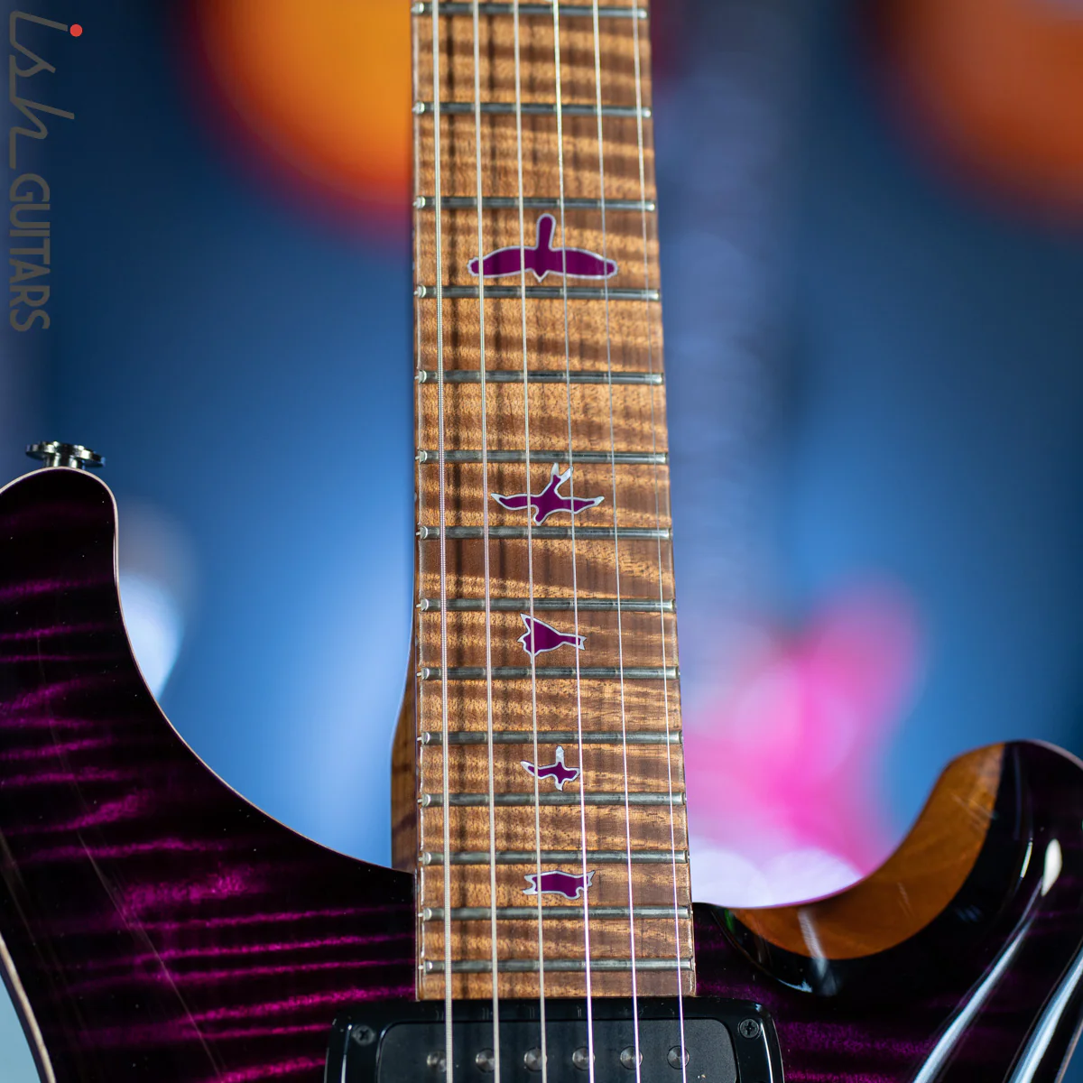 2021 PRS Private Stock Modern Eagle V Midnight Orchid Glow Smoked Burst - Image 6