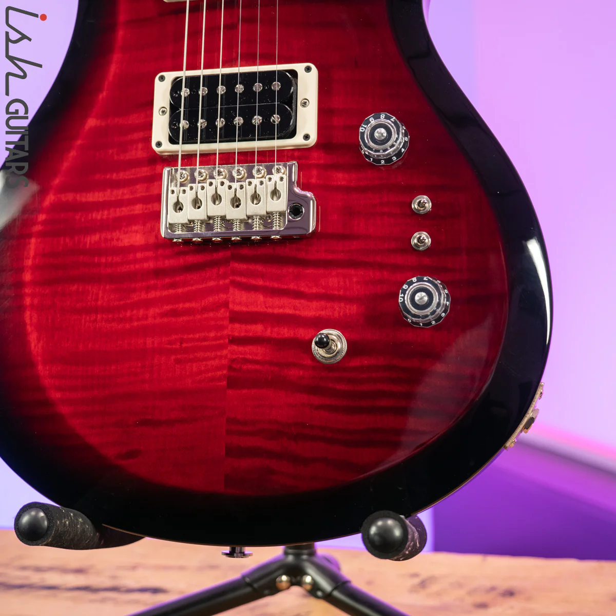 PRS S2 Custom 24 35th Anniversary Black/Red Custom Burst - Image 4