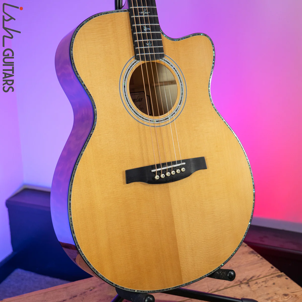 PRS SE Angelus A55EBG Black Gold Acoustic - Image 6