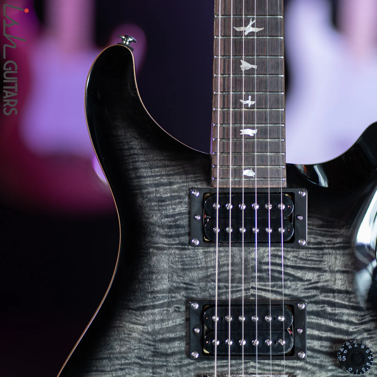 2021 PRS SE Custom 24 Charcoal Burst - Image 3